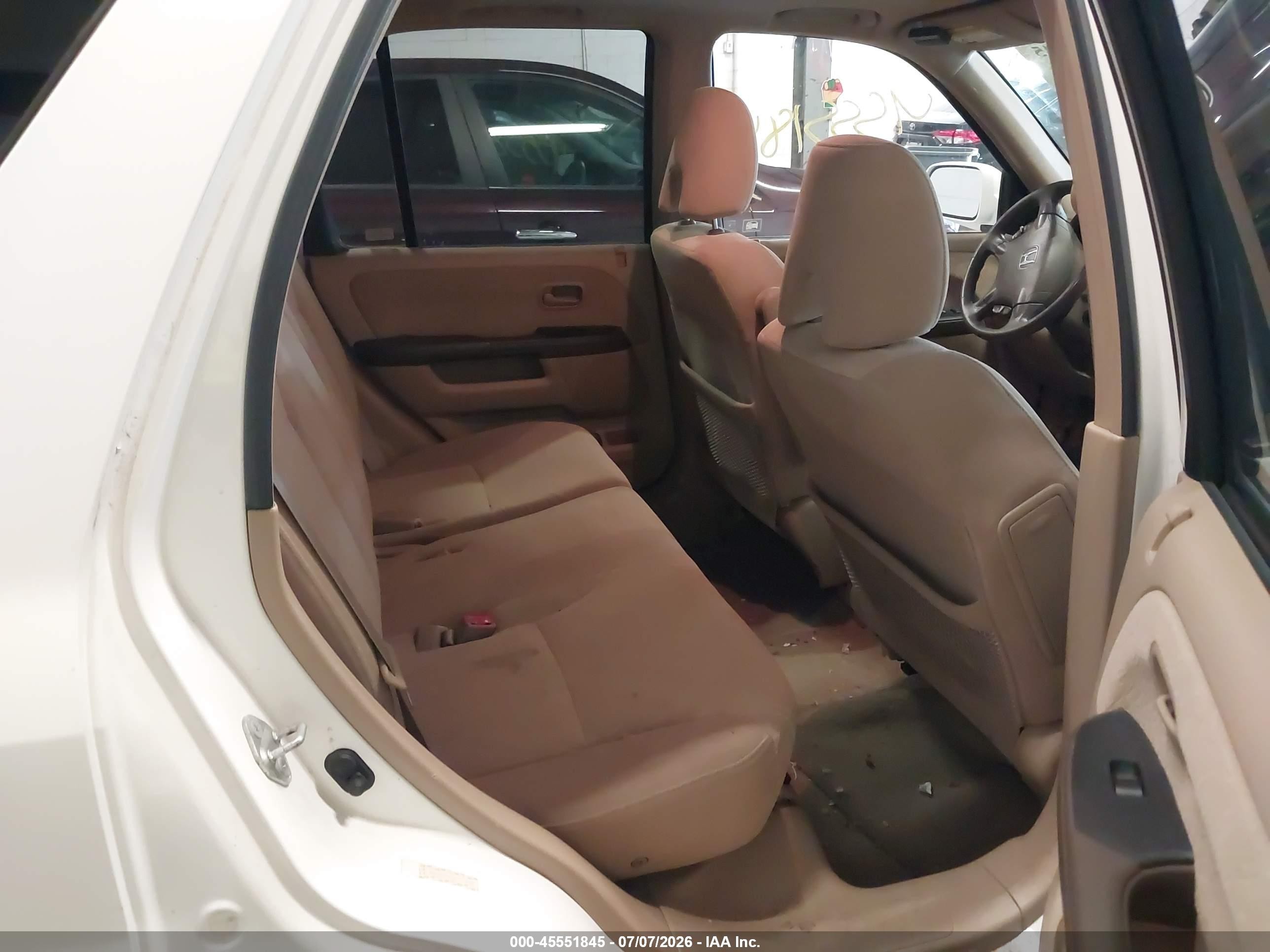 2006 Honda Cr-v Ex White vin: JHLRD78846C044608