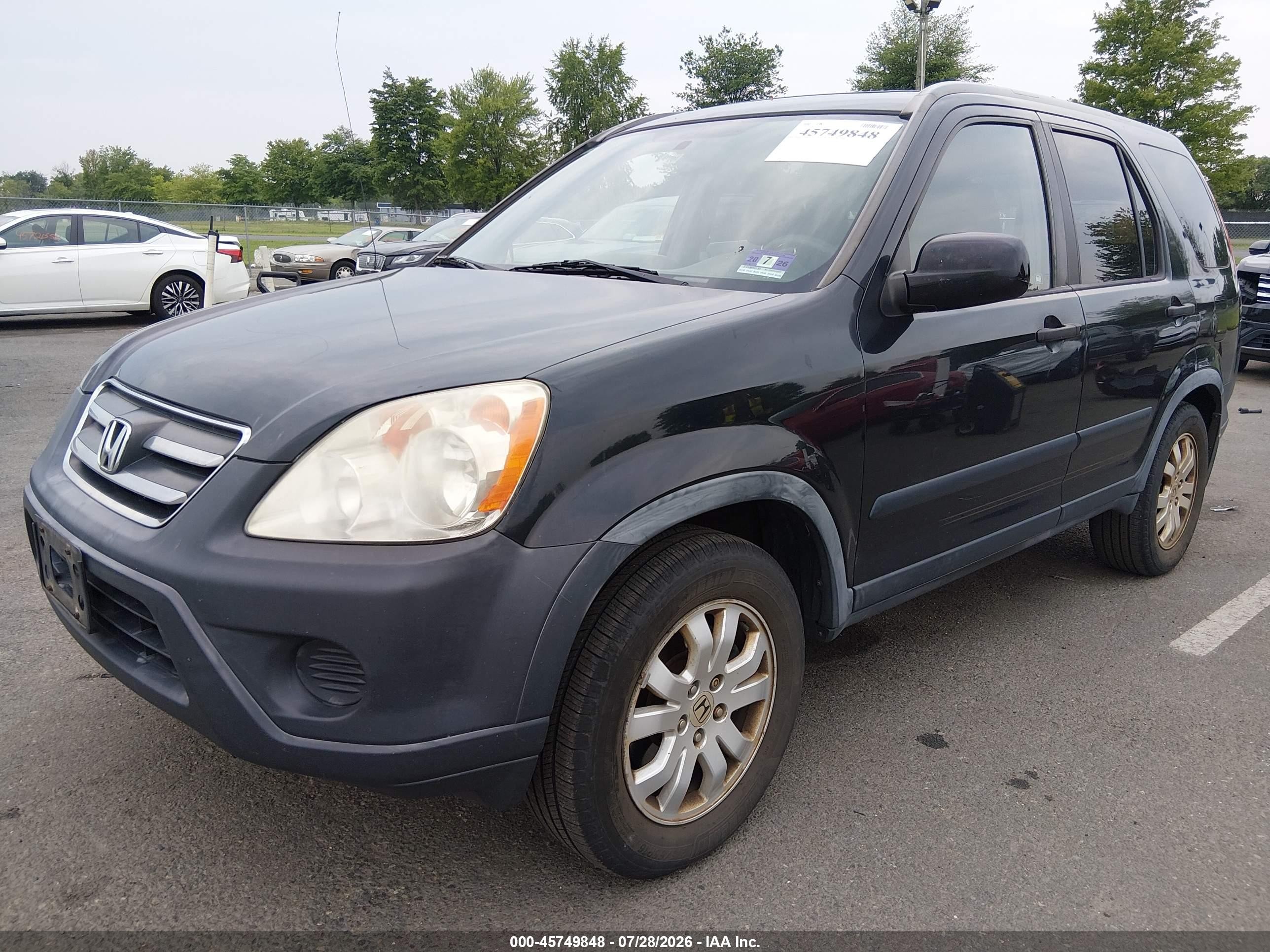 2006 Honda Cr-v Ex Черный vin: JHLRD78846C058167