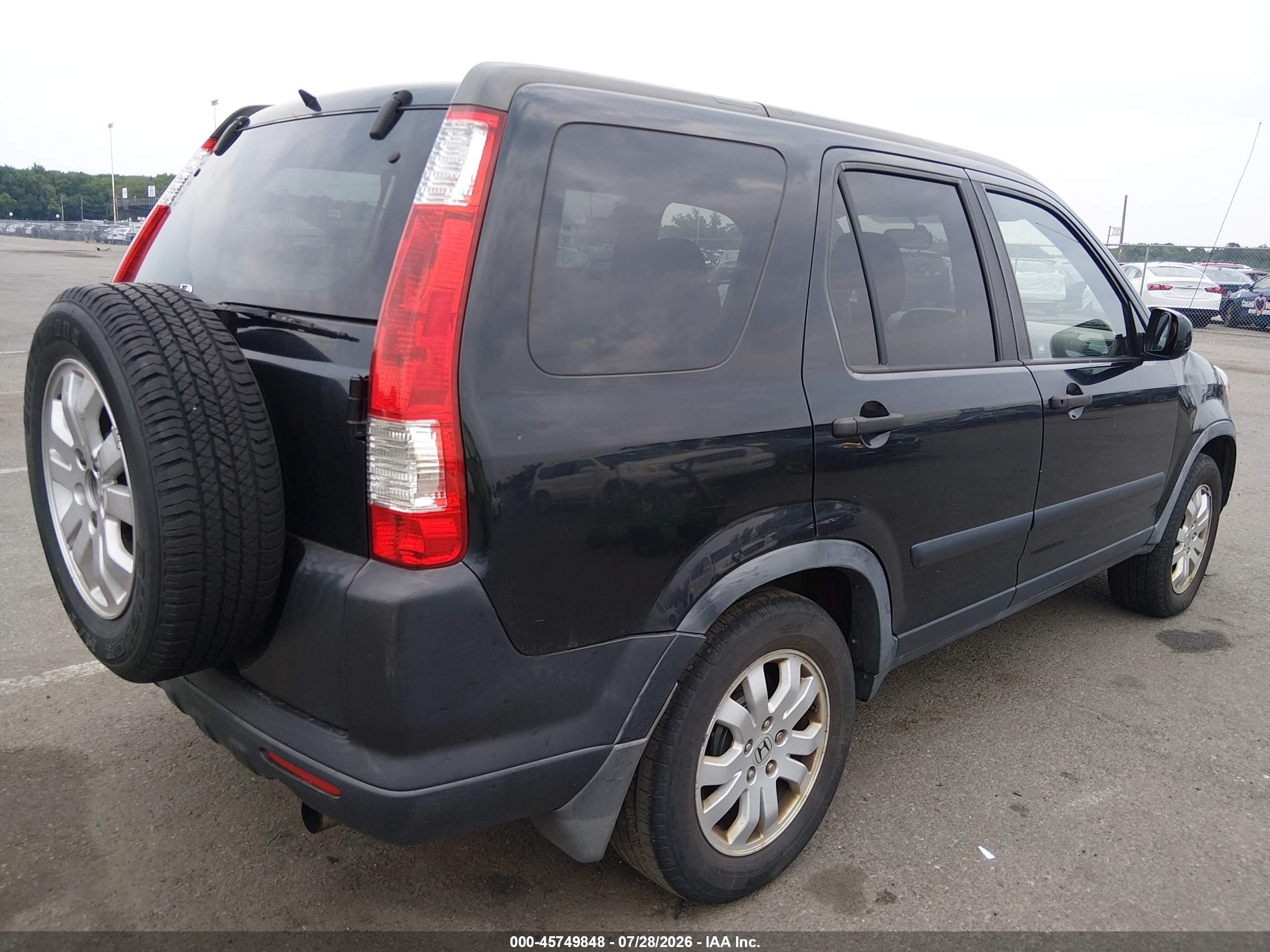 2006 Honda Cr-v Ex Черный vin: JHLRD78846C058167