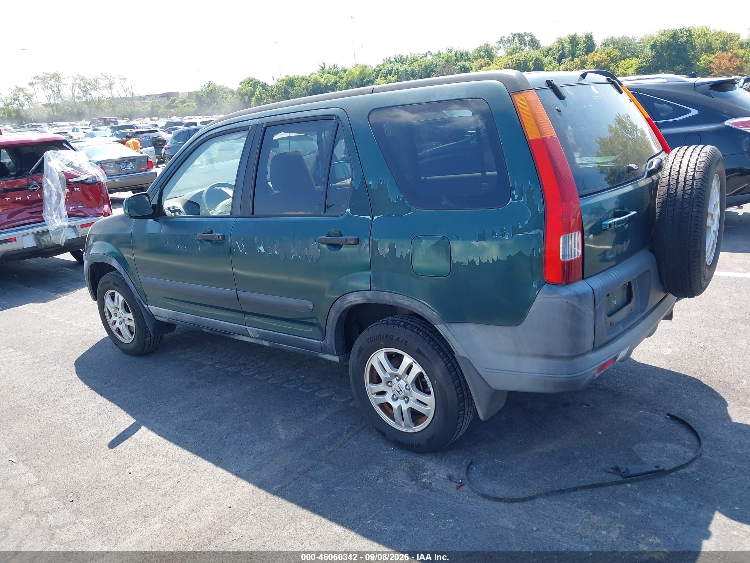 2002 Honda Cr-v Ex Black vin: JHLRD78852C011370