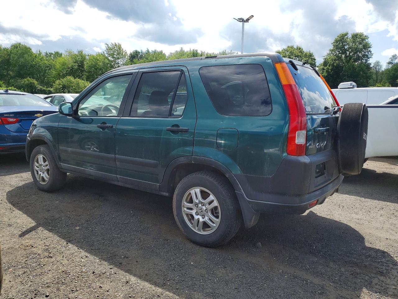 2002 Honda Cr-v Ex Green vin: JHLRD78852C014818