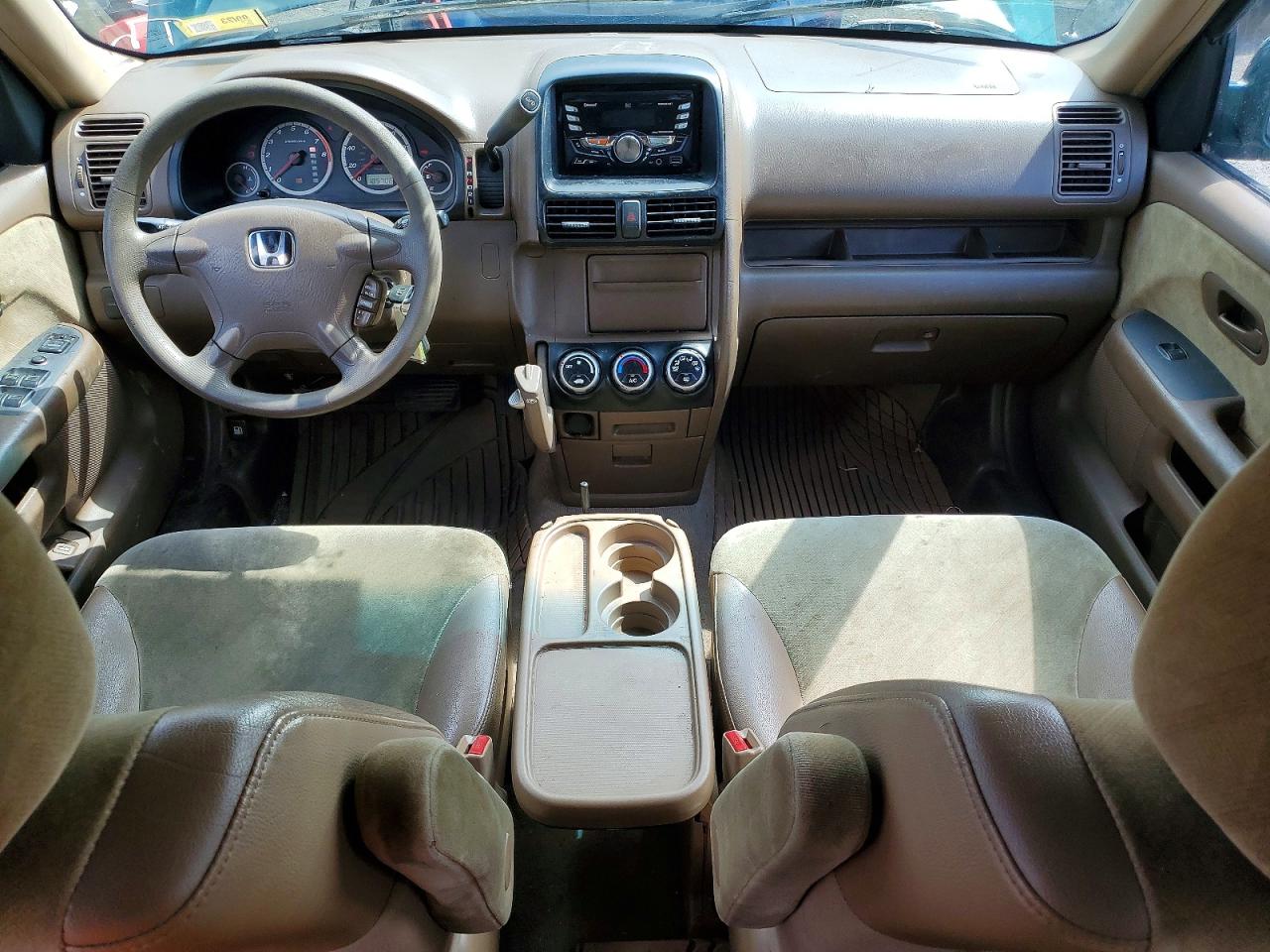 2002 Honda Cr-v Ex Green vin: JHLRD78852C014818