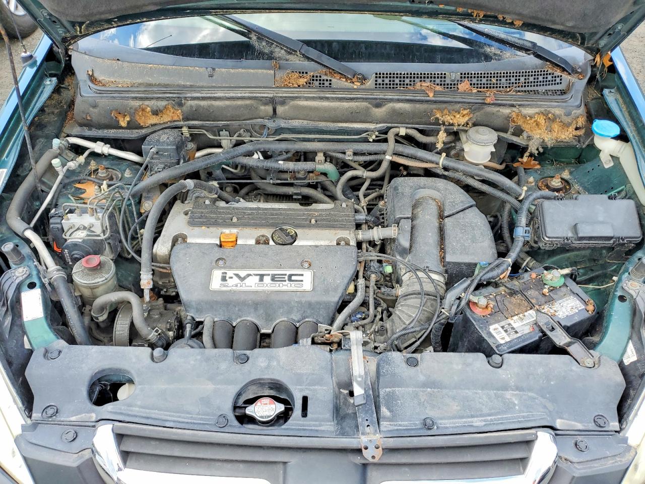 2002 Honda Cr-v Ex Green vin: JHLRD78852C014818