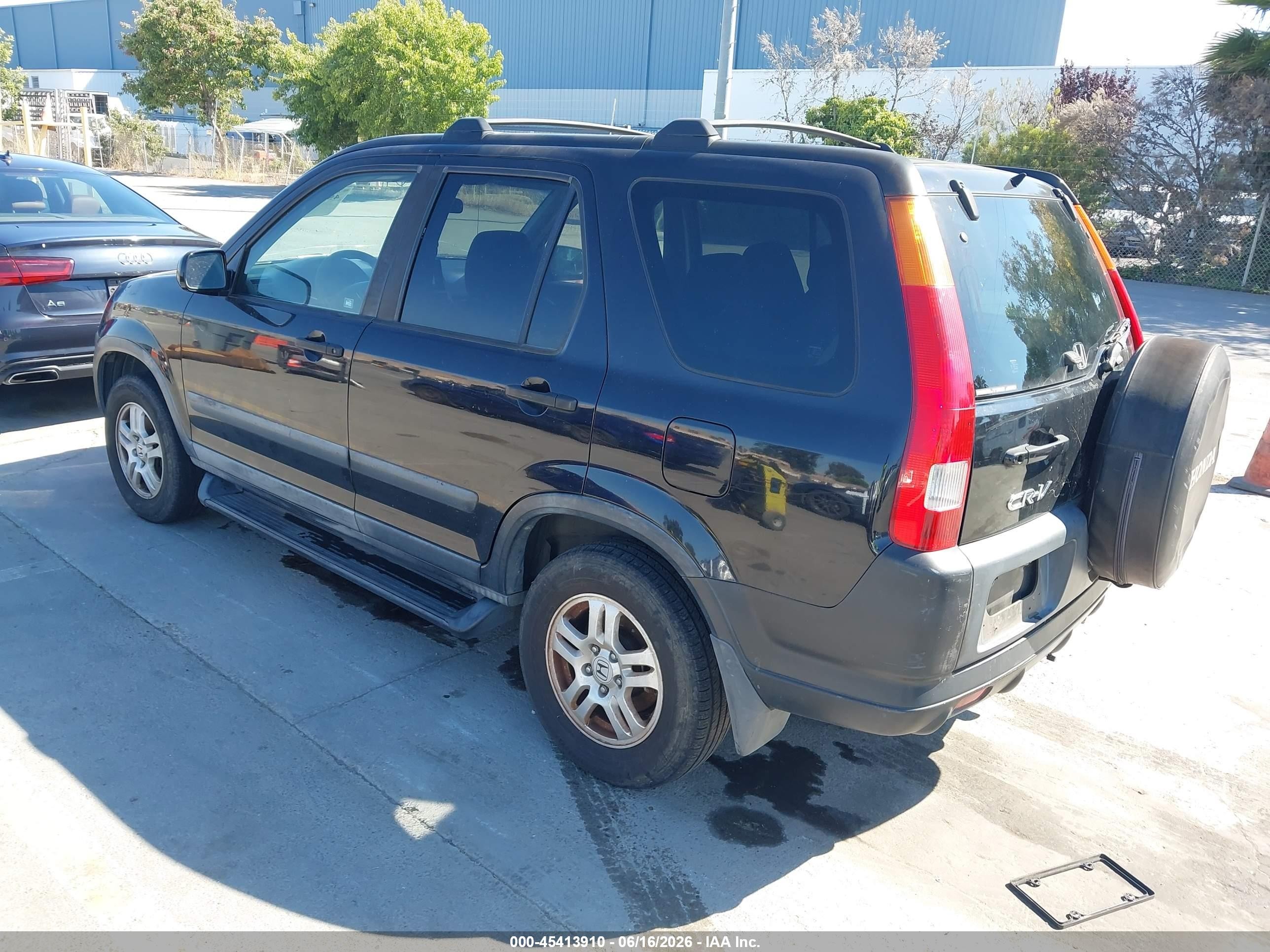 2002 Honda Cr-v Ex Black vin: JHLRD78852C044112