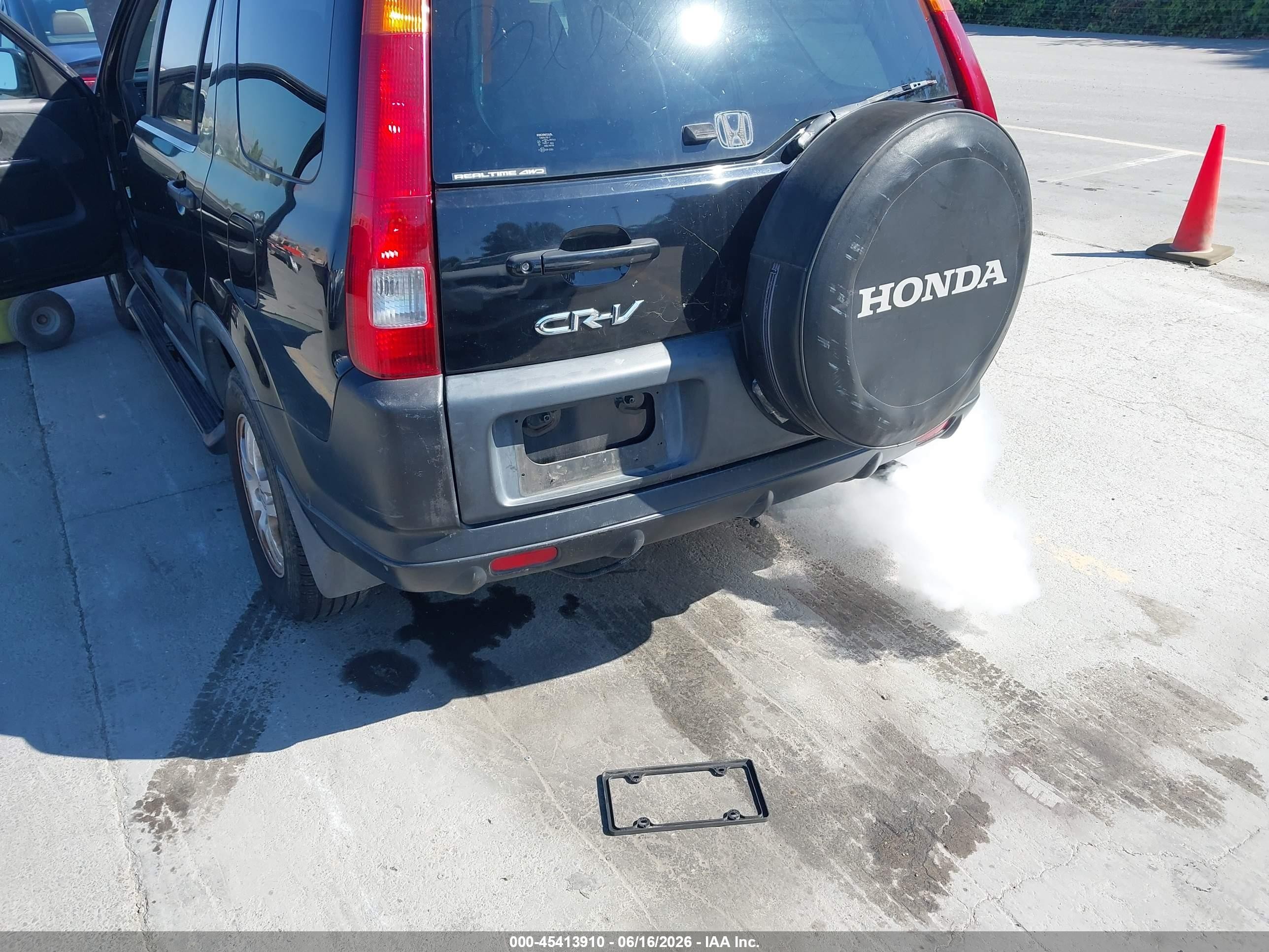 2002 Honda Cr-v Ex Black vin: JHLRD78852C044112