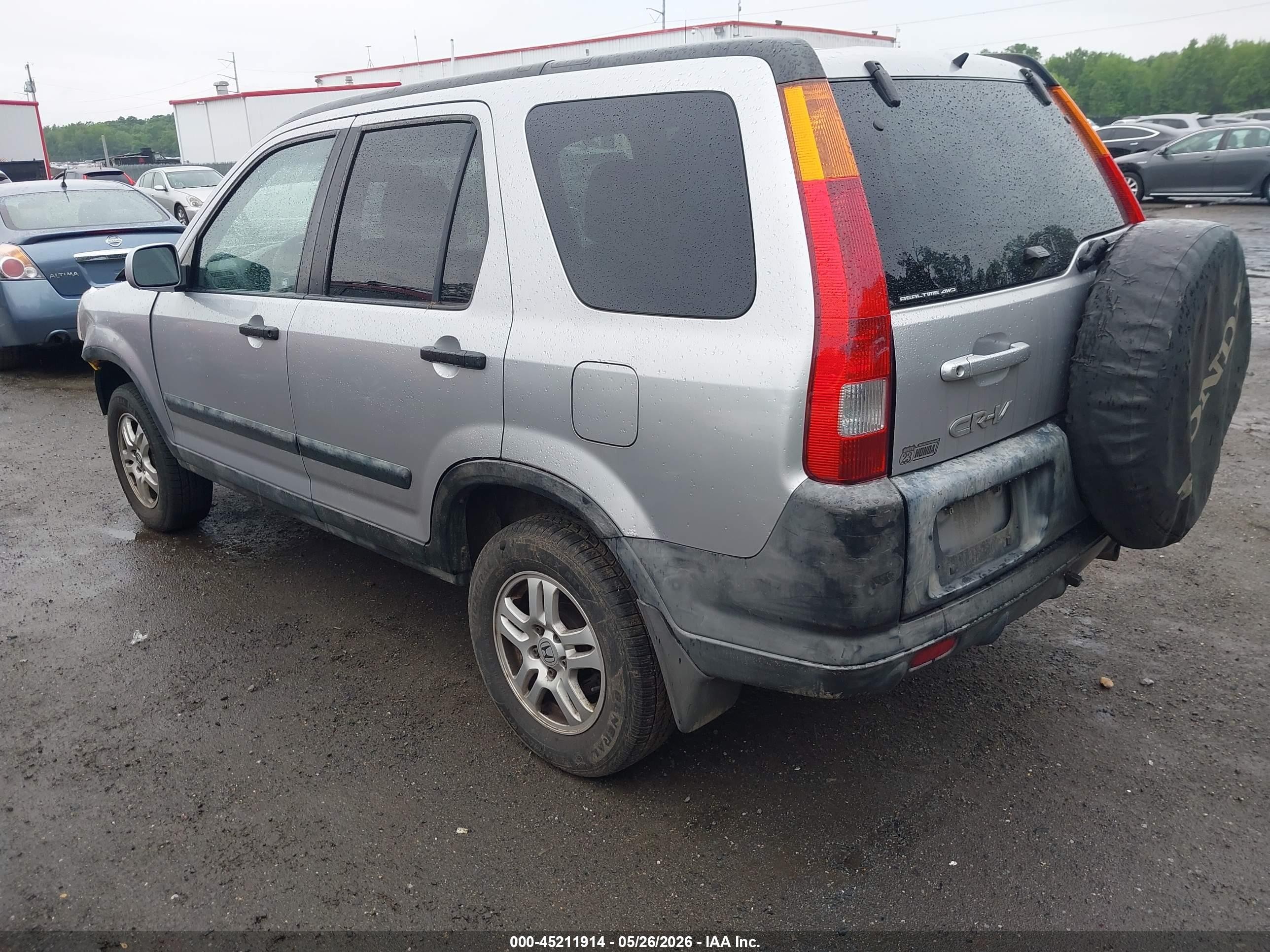 2002 Honda Cr-v Ex Gray vin: JHLRD78852C057538