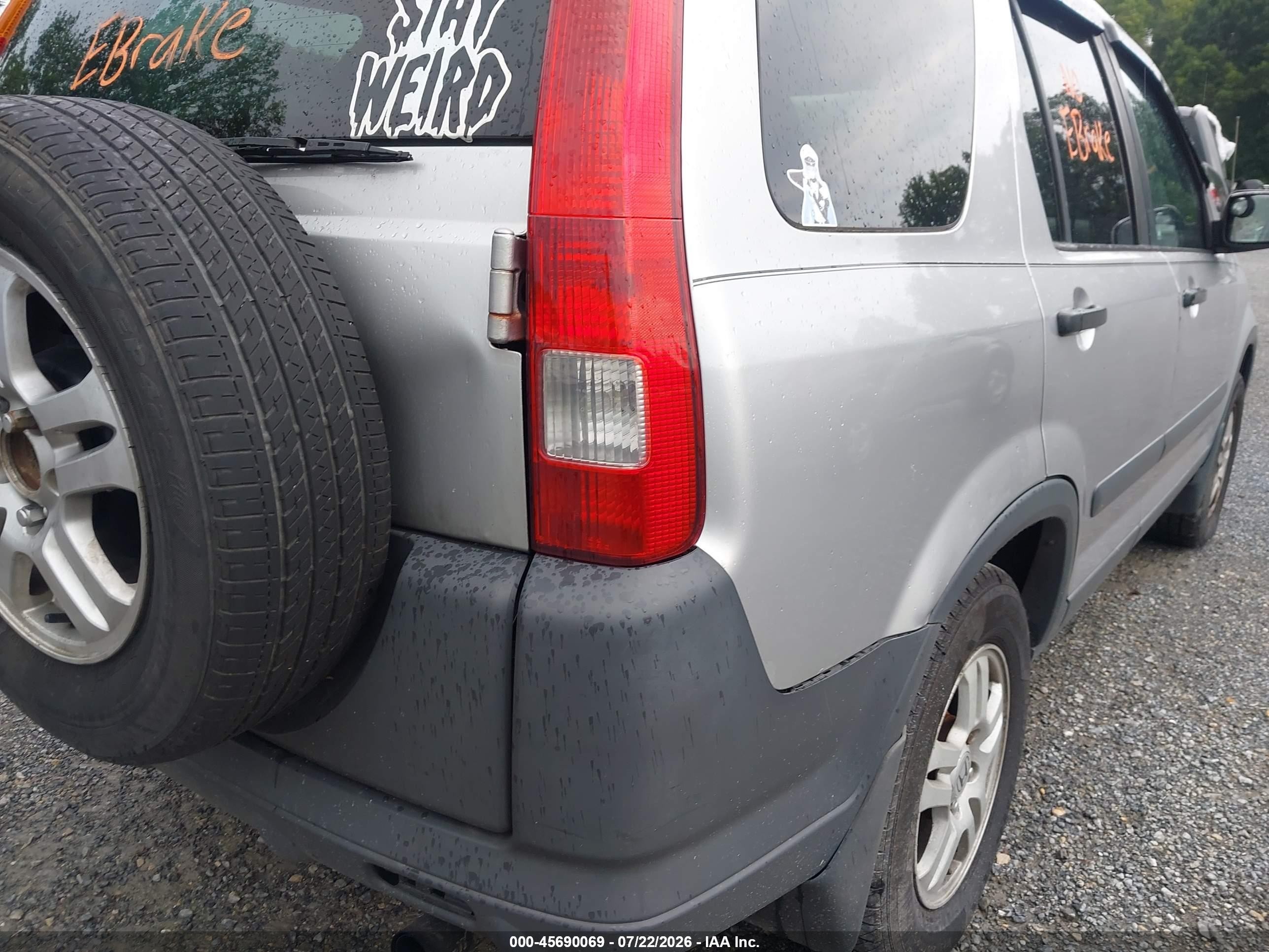 2002 Honda Cr-v Ex Silver vin: JHLRD78852C073755