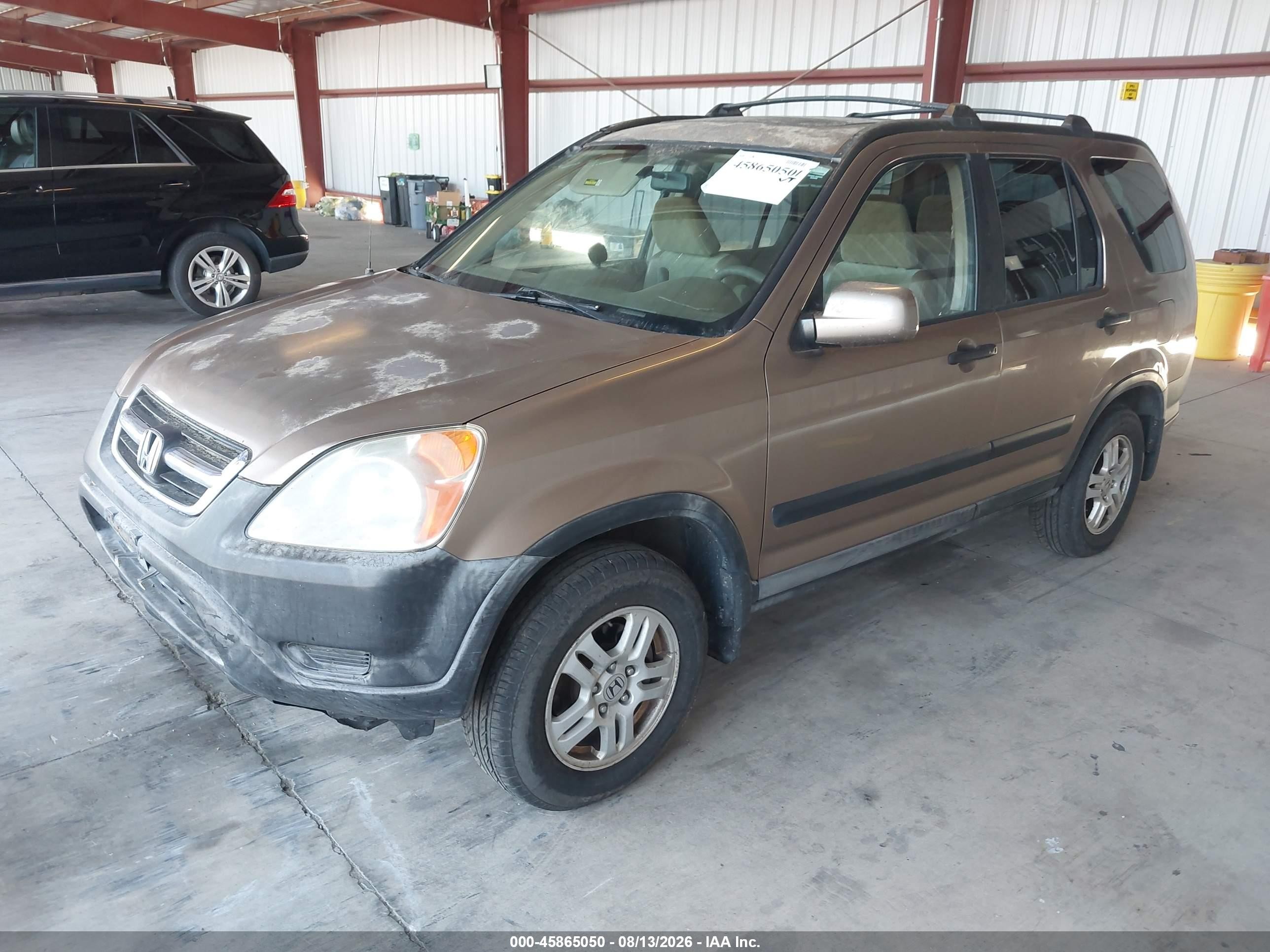 2002 Honda Cr-v Ex Brown vin: JHLRD78852C086652