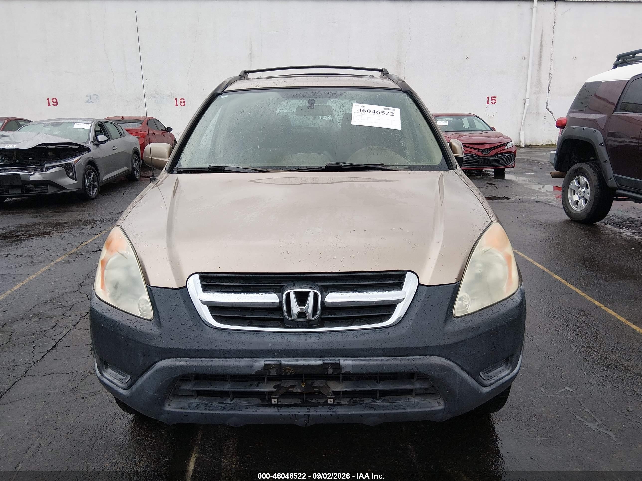 2003 Honda Cr-v Ex Gold vin: JHLRD78853C021074