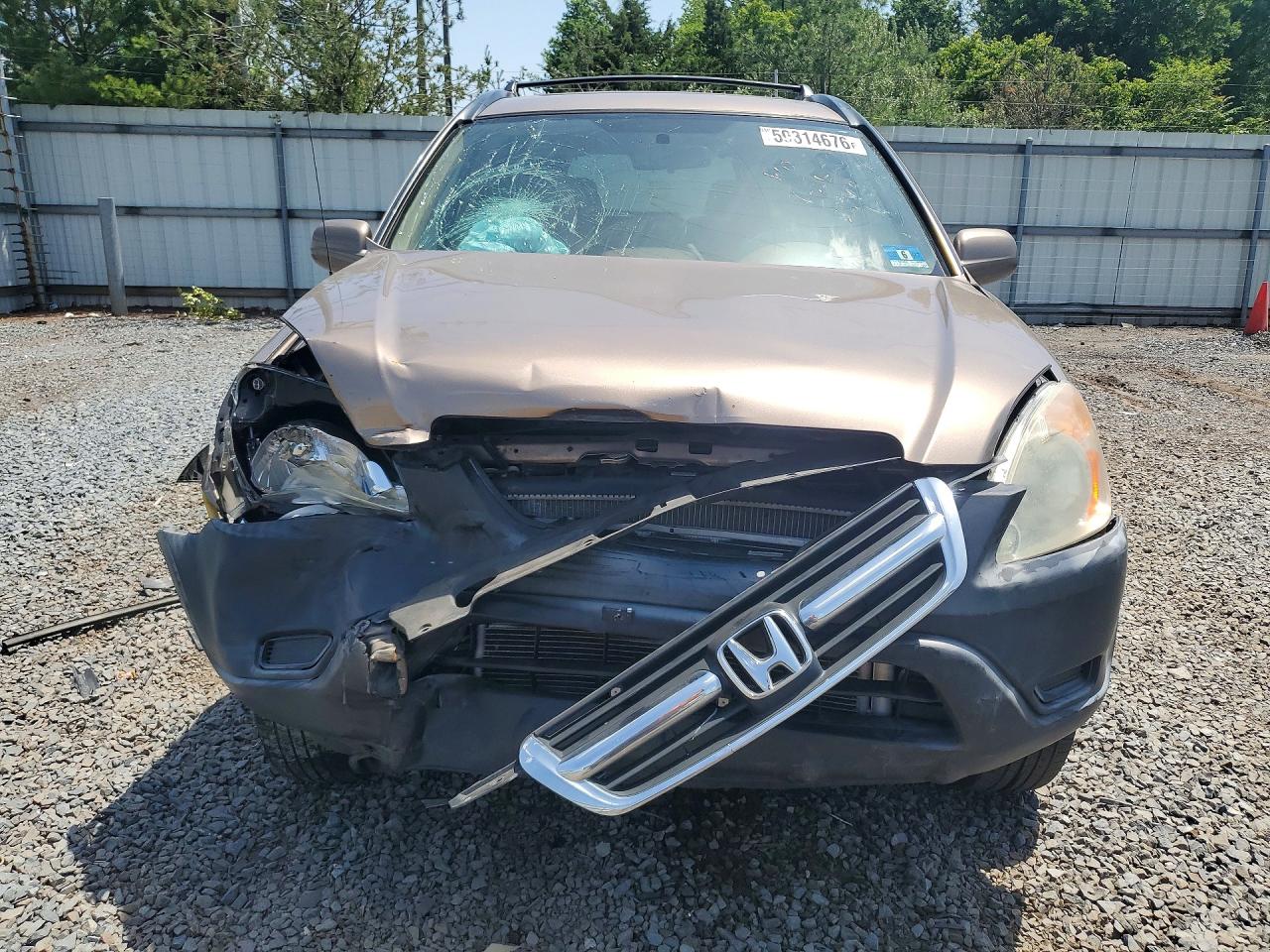 2003 Honda Cr-v Ex Tan vin: JHLRD78853C021530