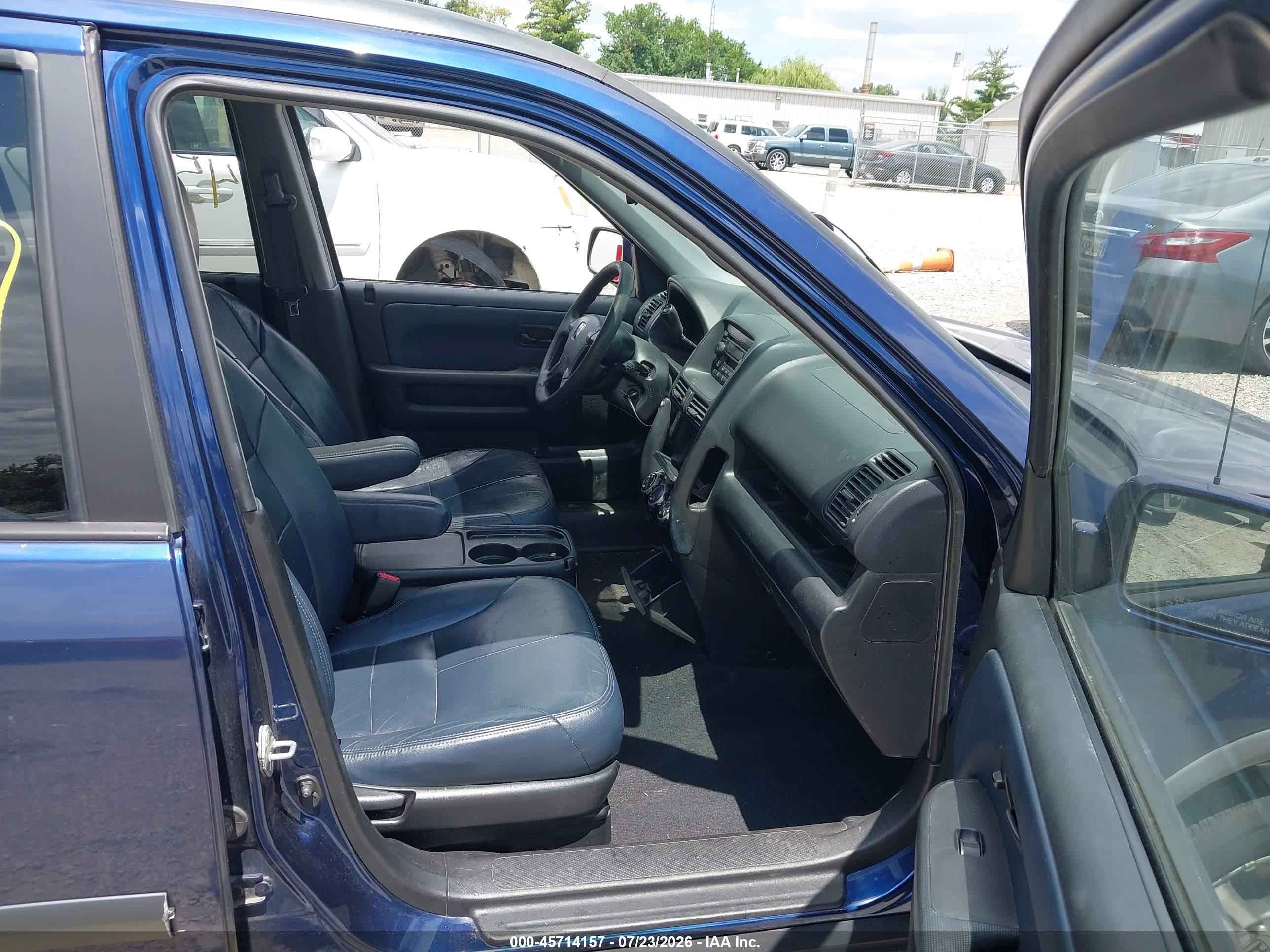 2004 Honda Cr-v Ex Blue vin: JHLRD78854C019438
