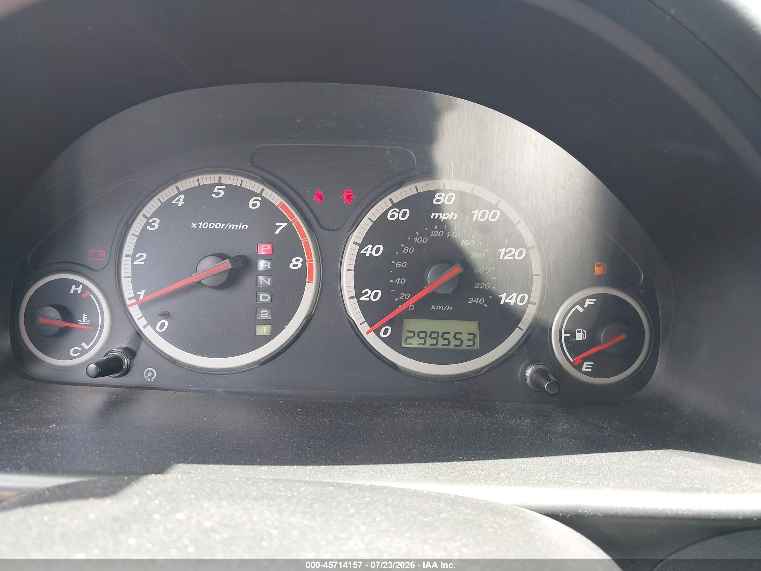 2004 Honda Cr-v Ex Blue vin: JHLRD78854C019438