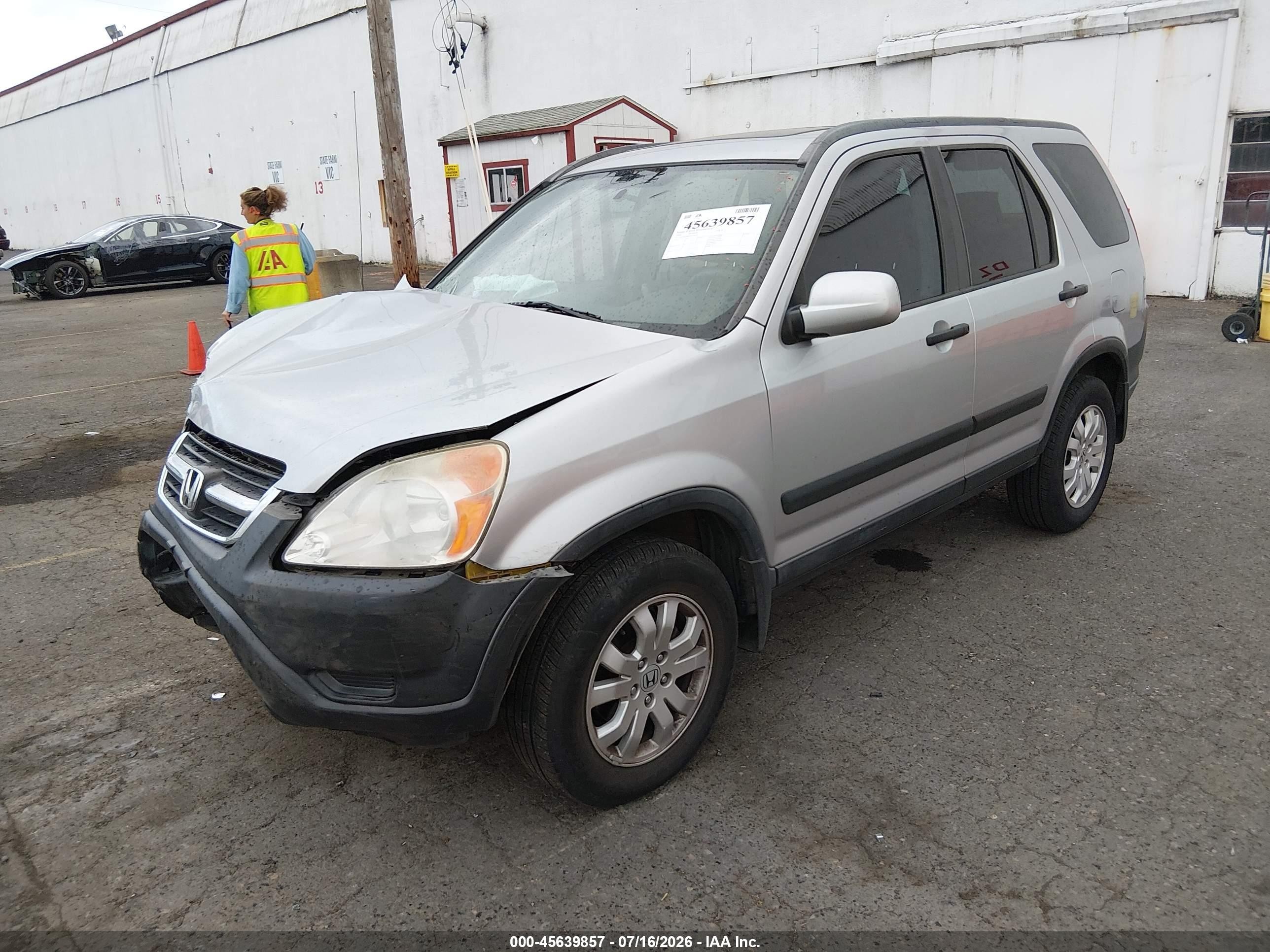 2004 Honda Cr-v Ex Серебряный vin: JHLRD78854C034649
