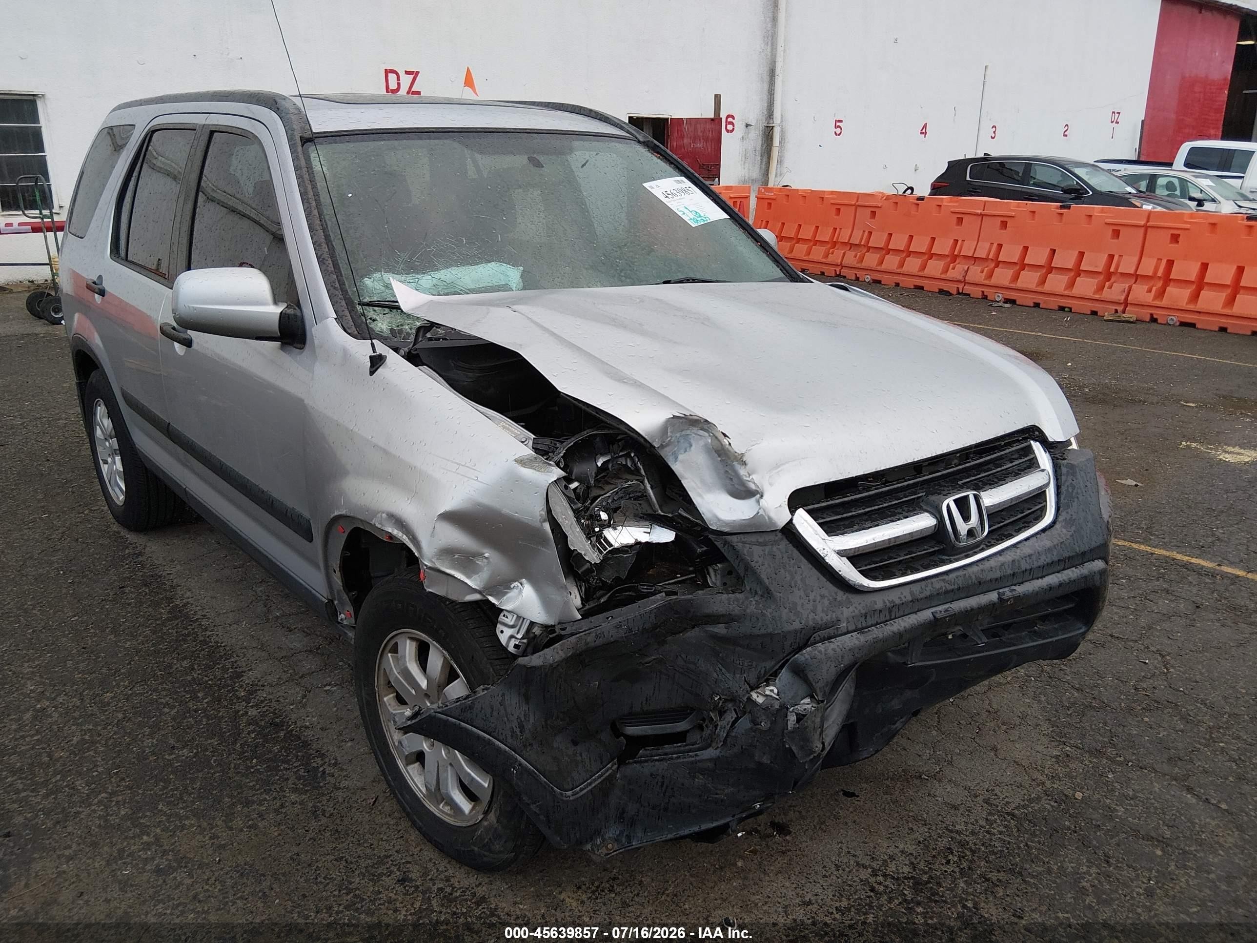 2004 Honda Cr-v Ex Серебряный vin: JHLRD78854C034649
