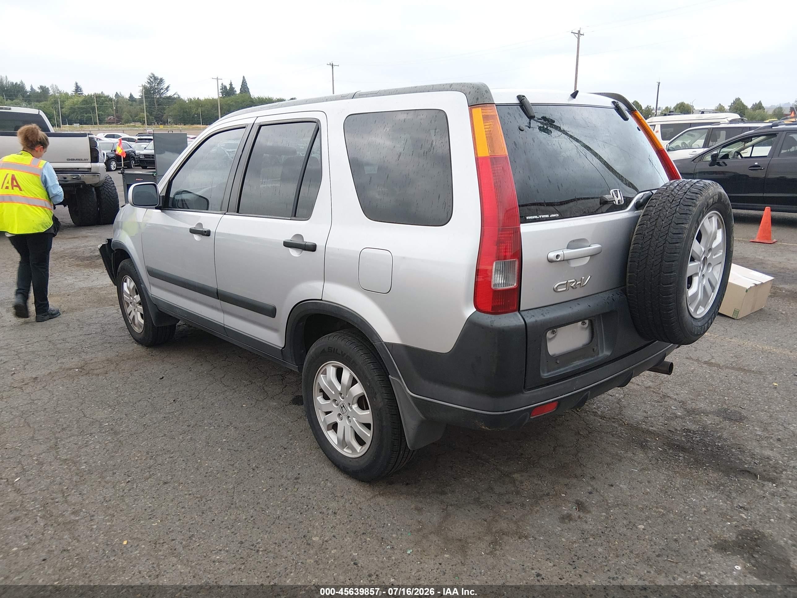 2004 Honda Cr-v Ex Серебряный vin: JHLRD78854C034649