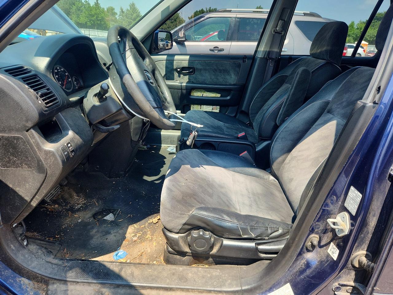 2004 Honda Cr-v Ex Blue vin: JHLRD78854C038796
