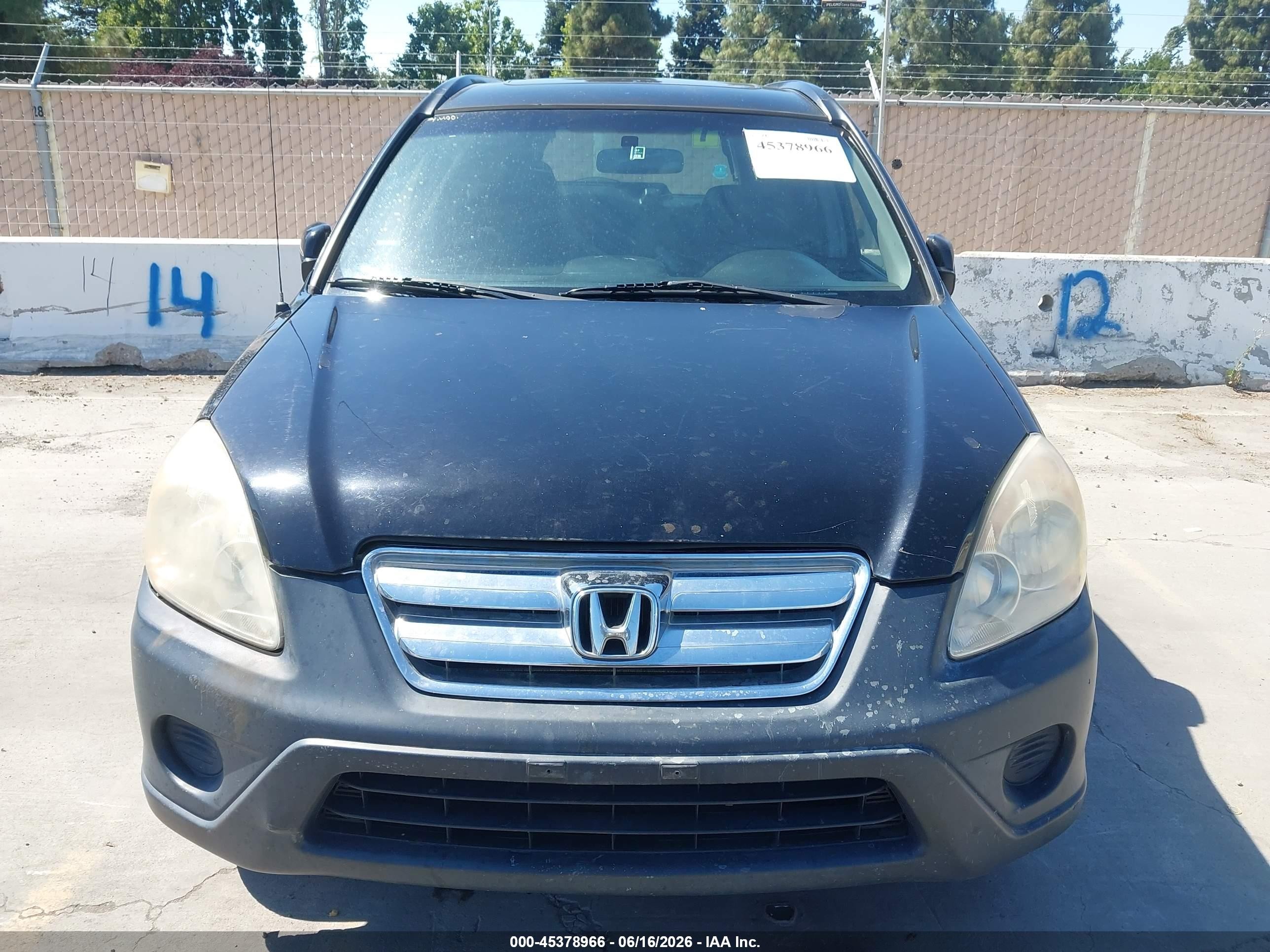 2005 Honda Cr-v Ex Black vin: JHLRD78855C000244