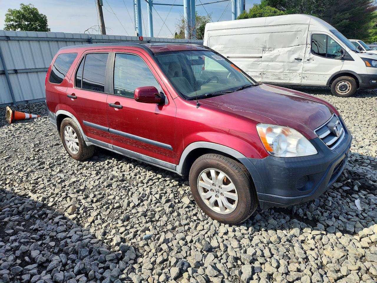 2005 Honda Cr-v Ex Темно-бордовый vin: JHLRD78855C033809