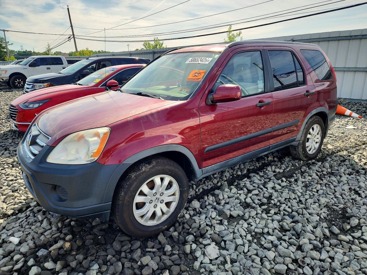 2005 Honda Cr-v Ex Темно-бордовый vin: JHLRD78855C033809