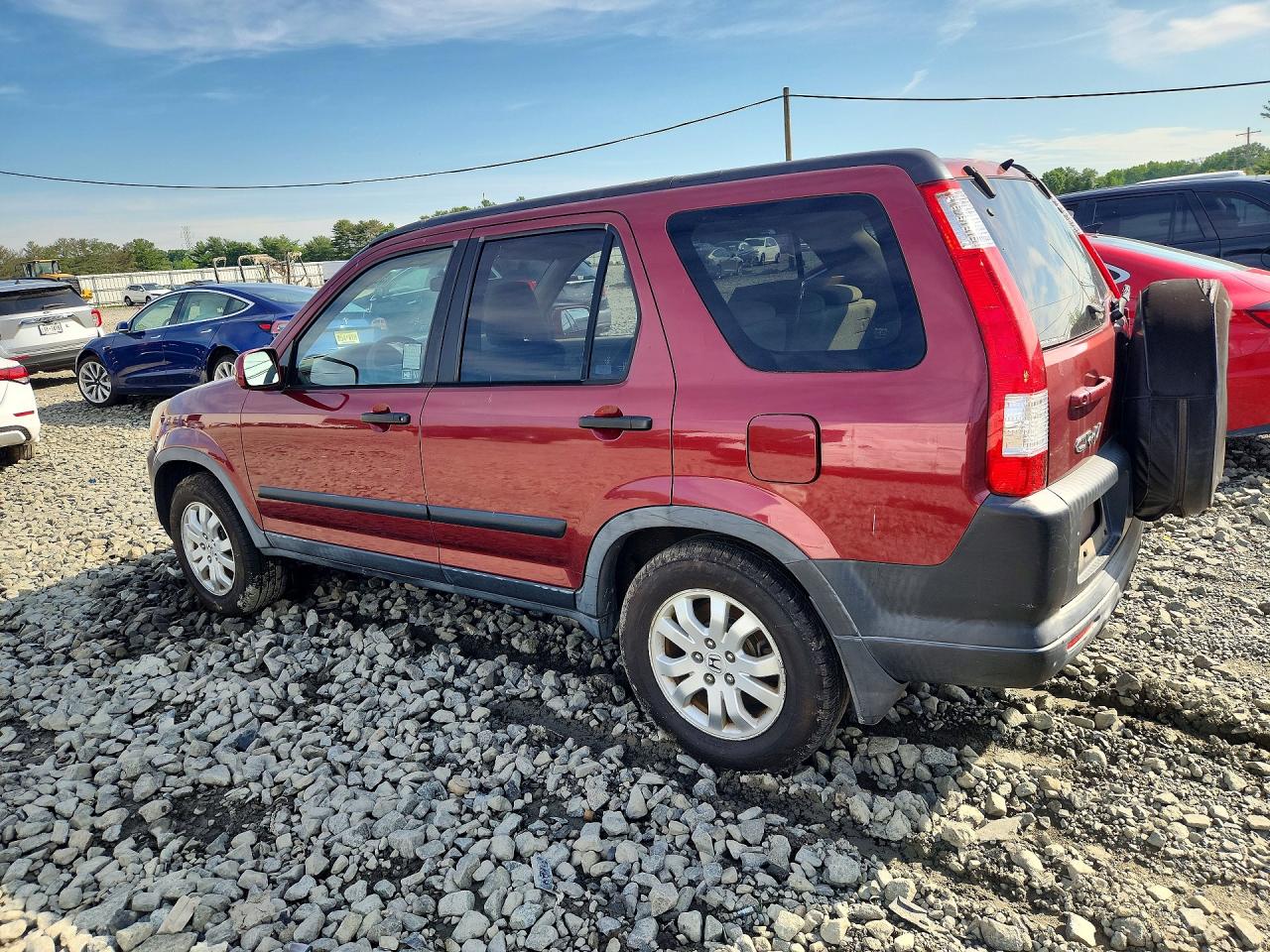 2005 Honda Cr-v Ex Темно-бордовый vin: JHLRD78855C033809
