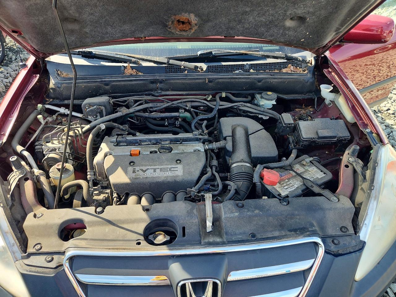 2005 Honda Cr-v Ex Темно-бордовый vin: JHLRD78855C033809