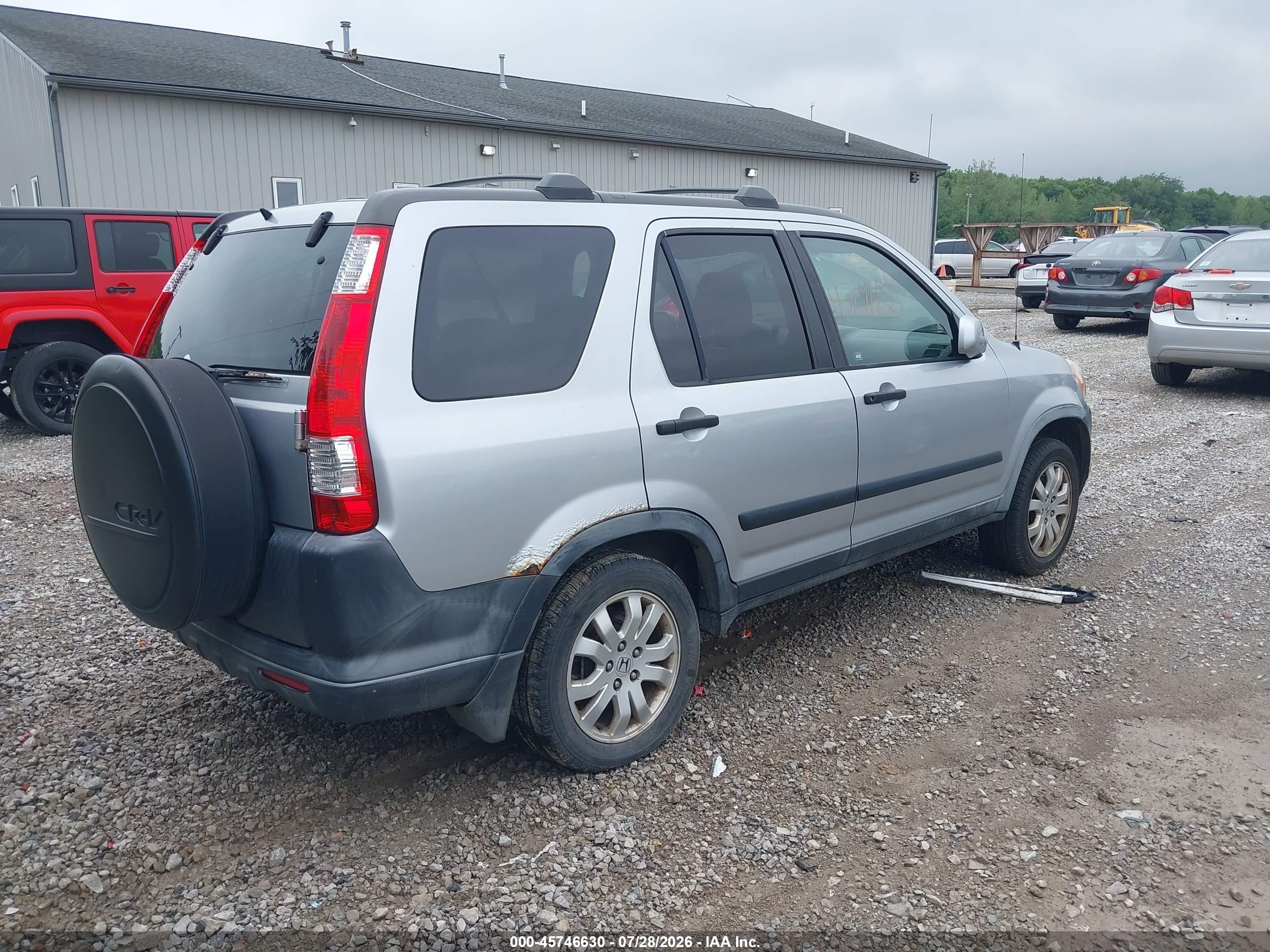 2005 Honda Cr-v Ex Silver vin: JHLRD78855C041781