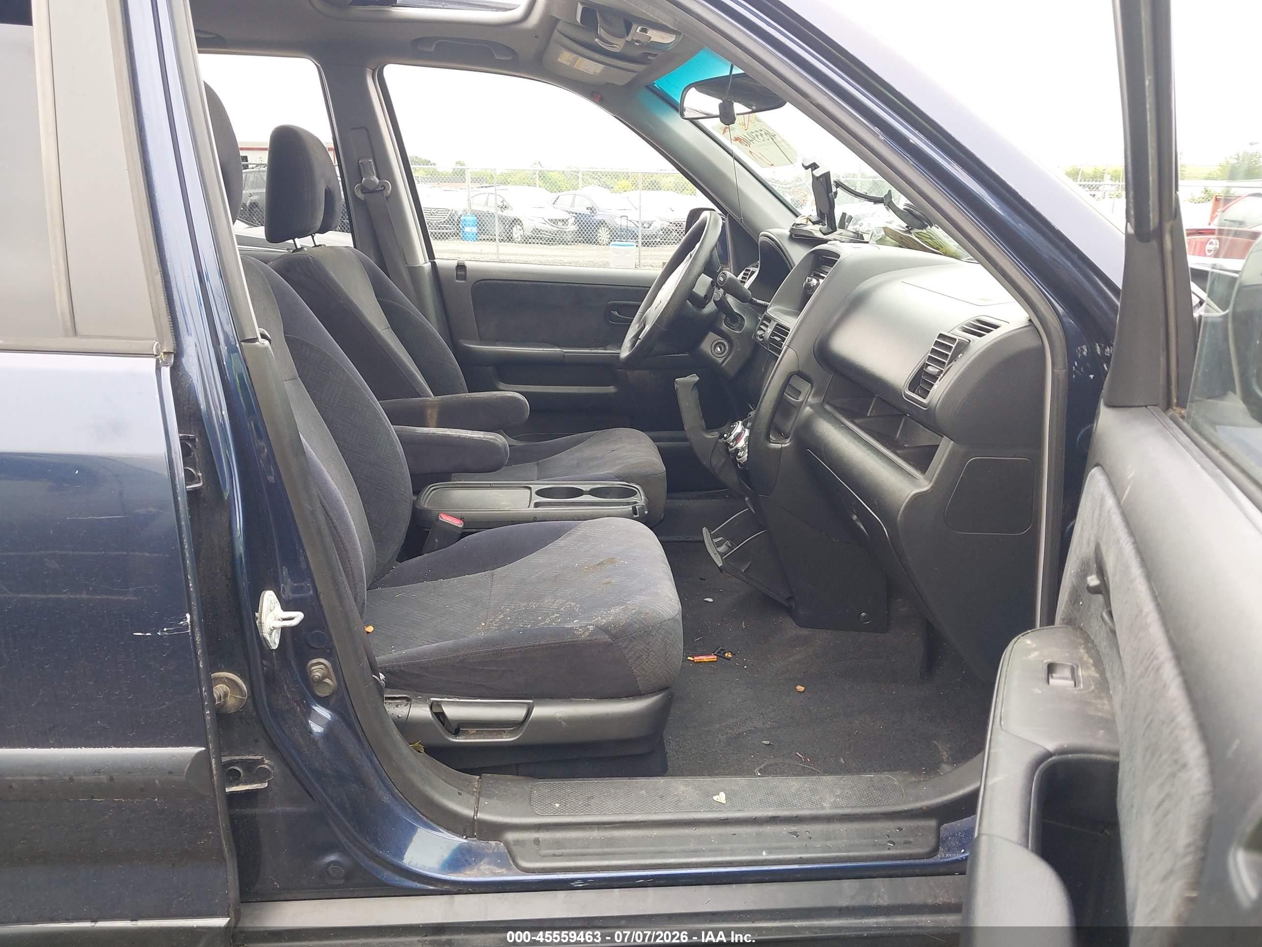 2006 Honda Cr-v Ex Blue vin: JHLRD78856C005591