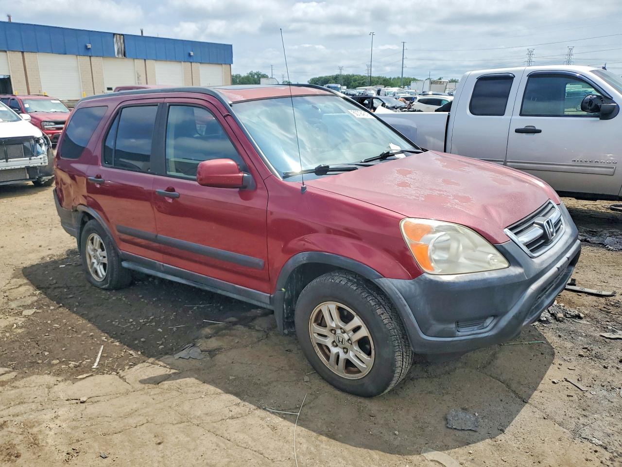 2002 Honda Cr-v Ex Red vin: JHLRD78862C017968