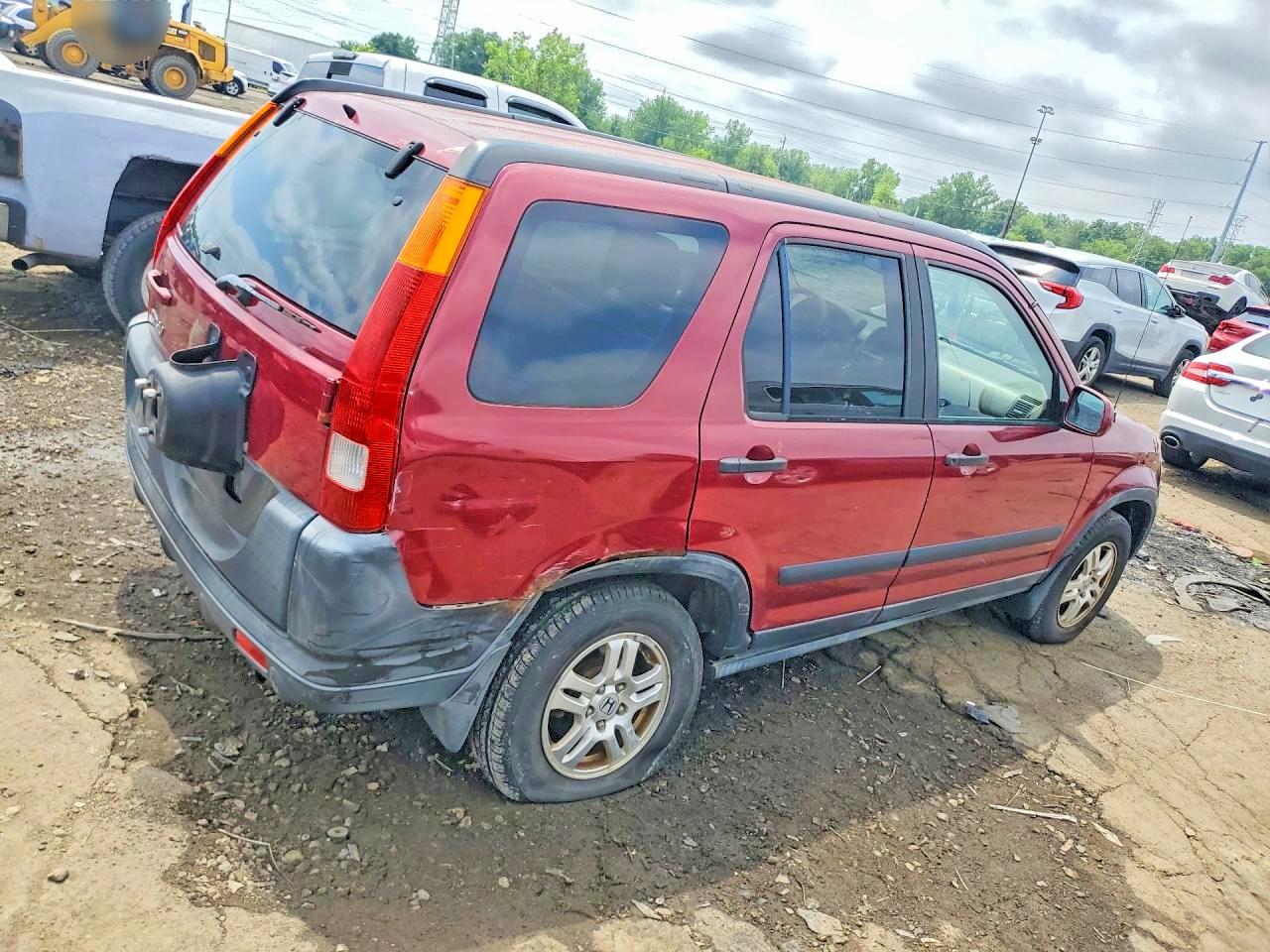 2002 Honda Cr-v Ex Red vin: JHLRD78862C017968