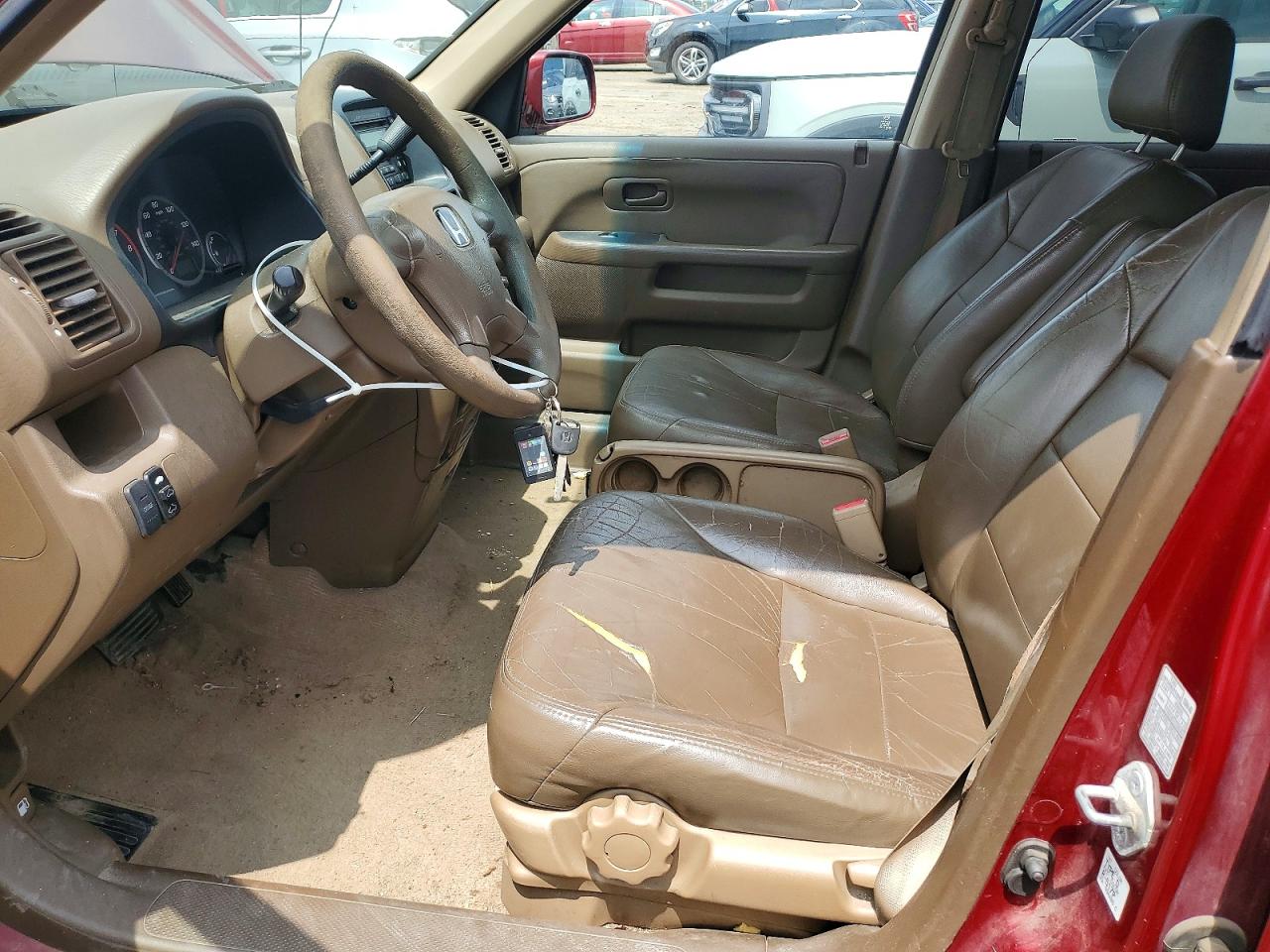 2002 Honda Cr-v Ex Red vin: JHLRD78862C017968