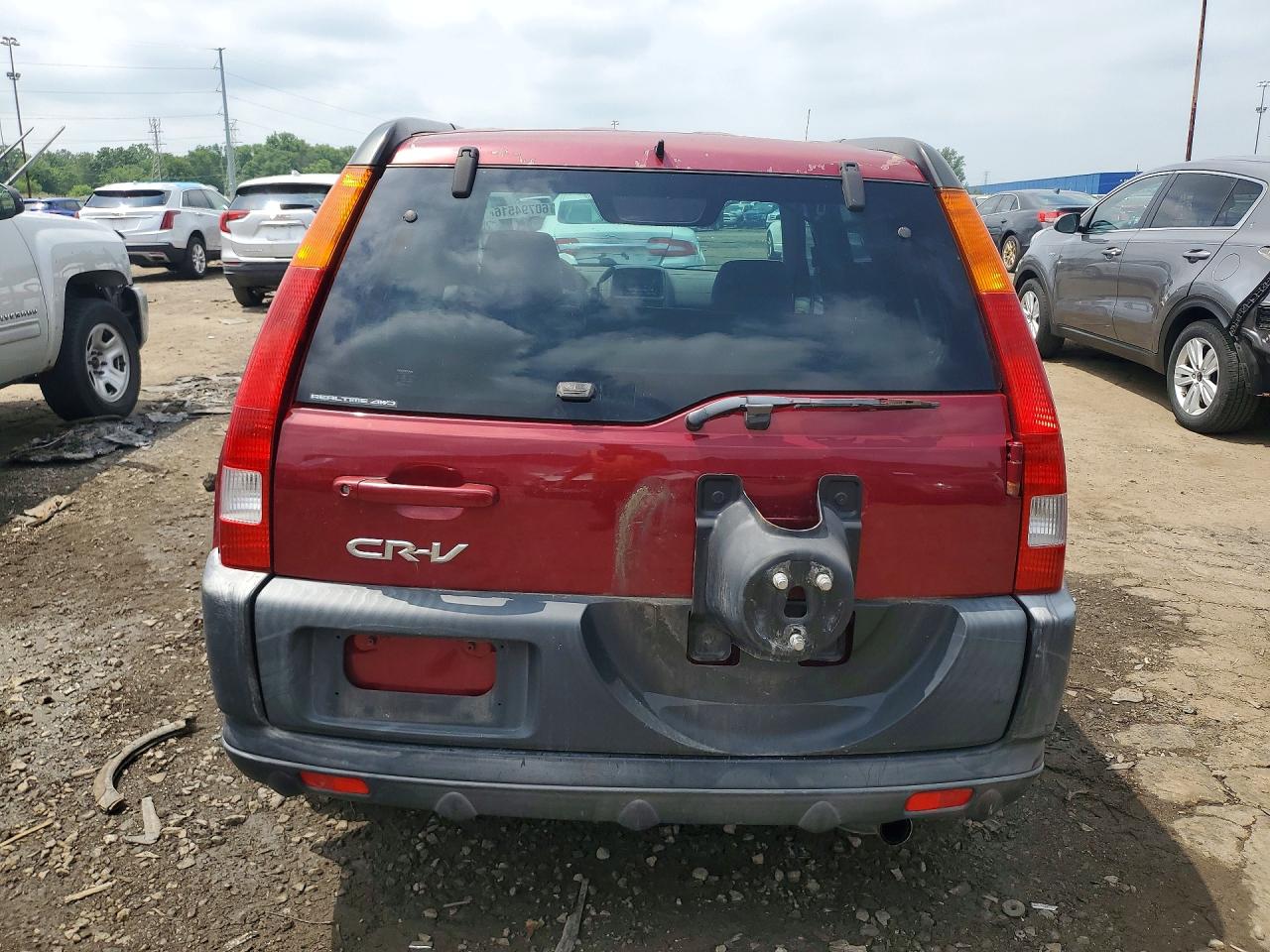 2002 Honda Cr-v Ex Red vin: JHLRD78862C017968