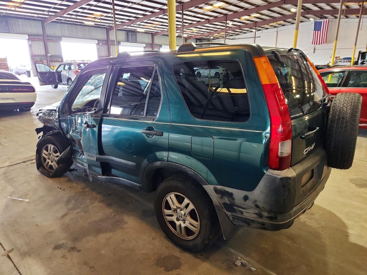 2002 Honda Cr-v Ex Green vin: JHLRD78862C034012