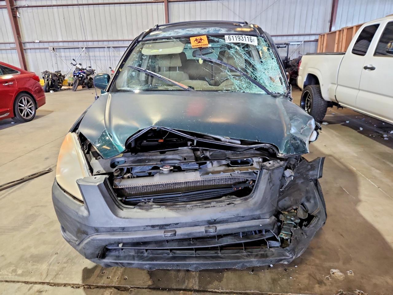 2002 Honda Cr-v Ex Green vin: JHLRD78862C034012