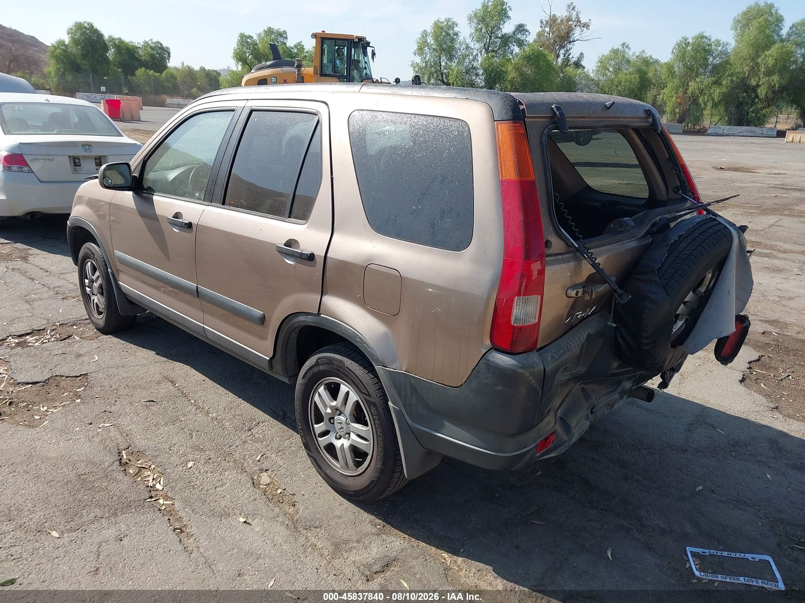 2003 Honda Cr-v Ex Champagne vin: JHLRD78863C016059