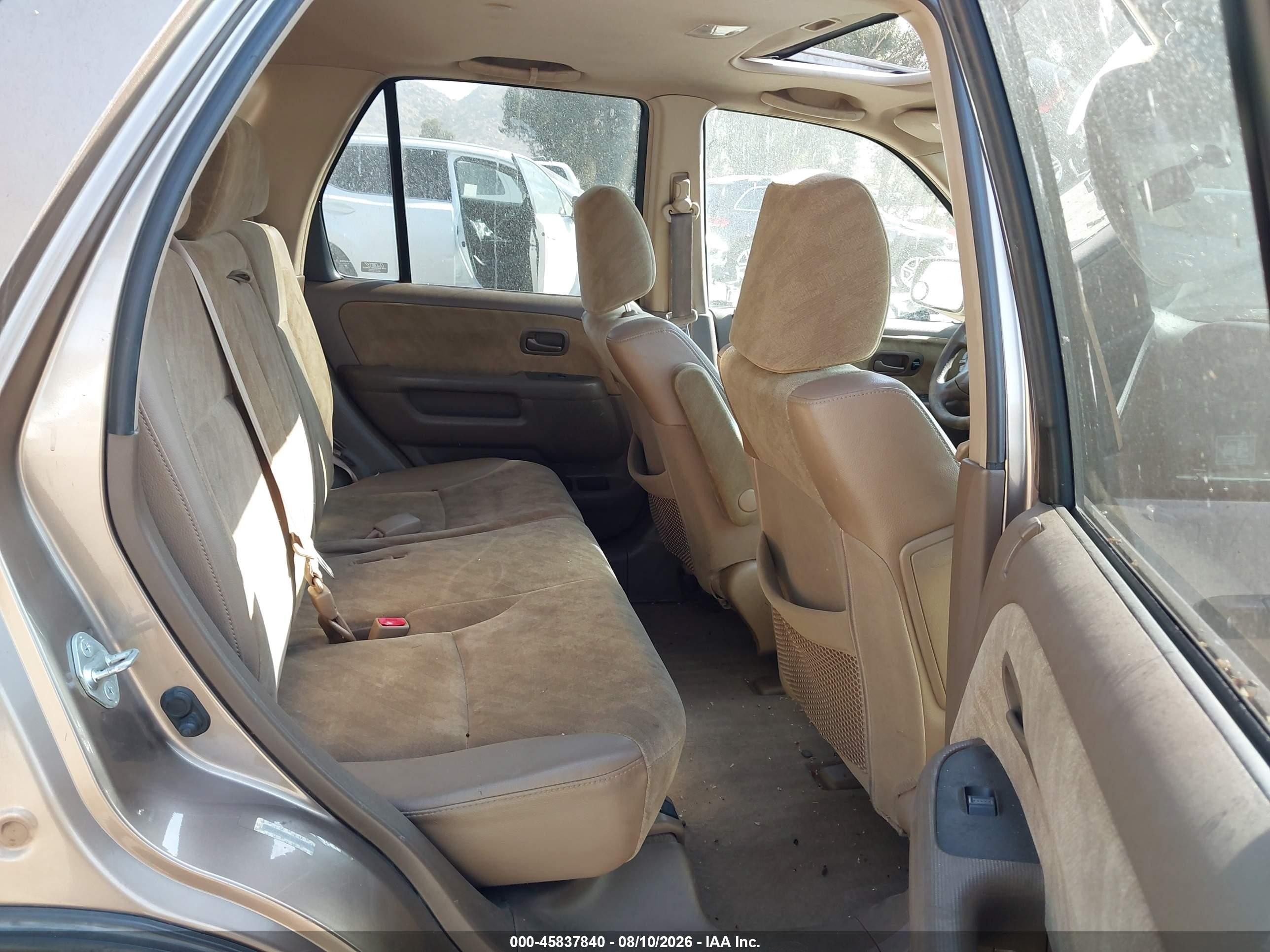 2003 Honda Cr-v Ex Champagne vin: JHLRD78863C016059