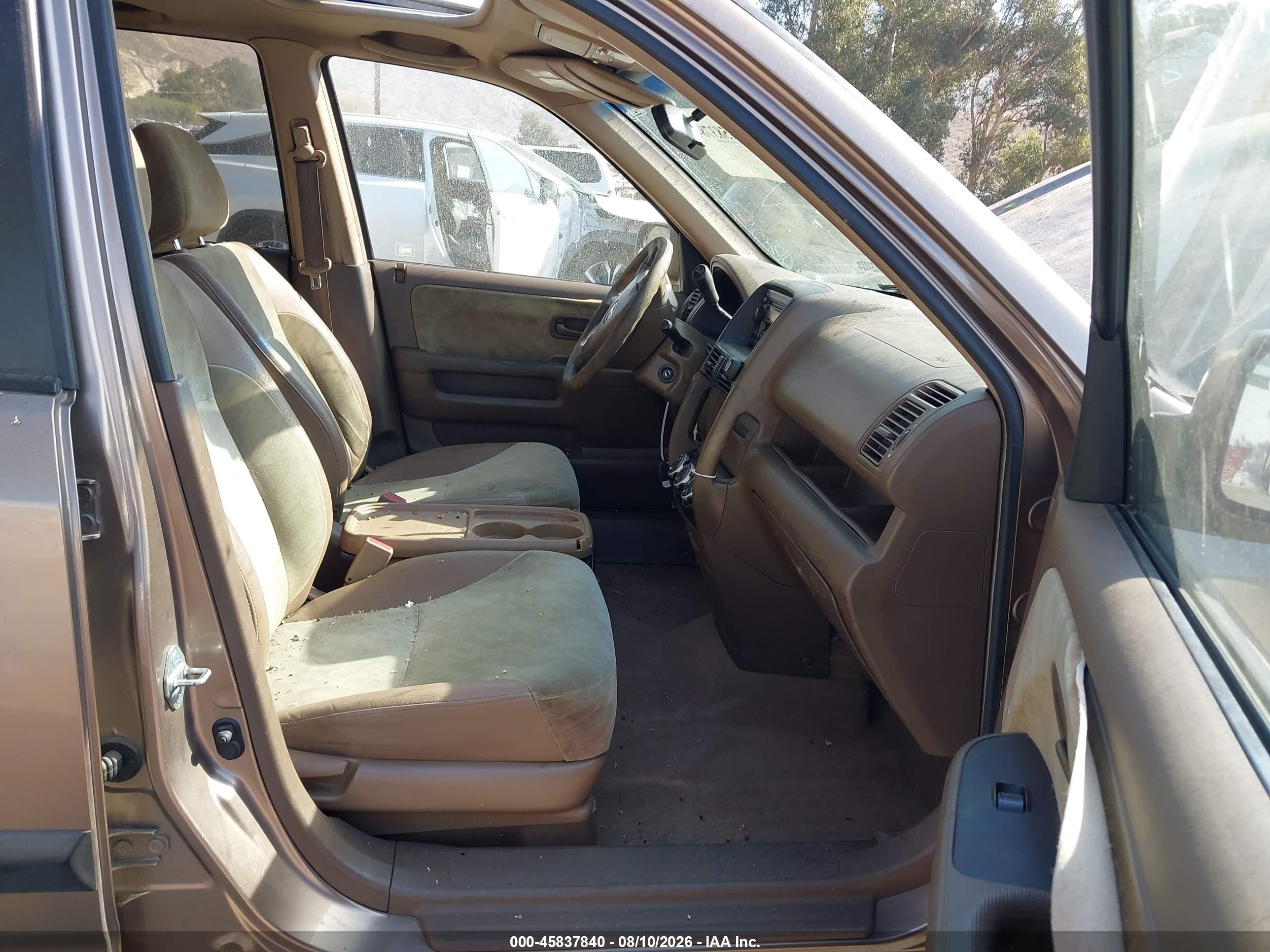 2003 Honda Cr-v Ex Champagne vin: JHLRD78863C016059