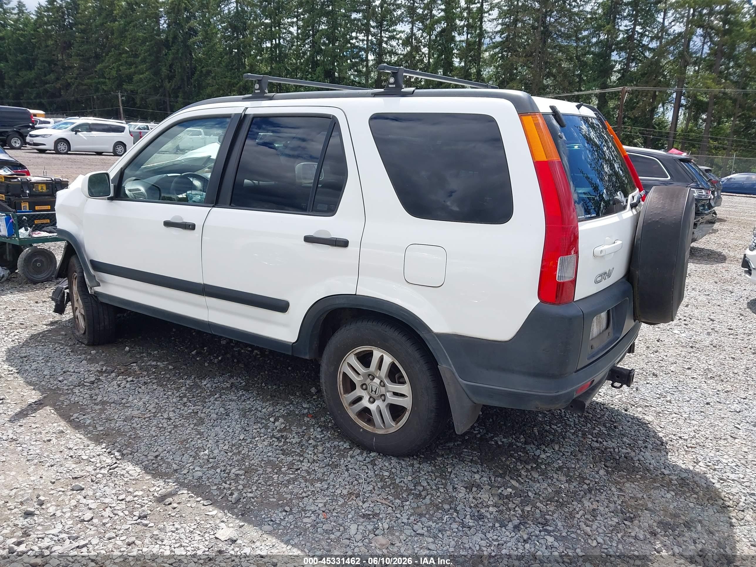2003 Honda Cr-v Ex White vin: JHLRD78863C016563
