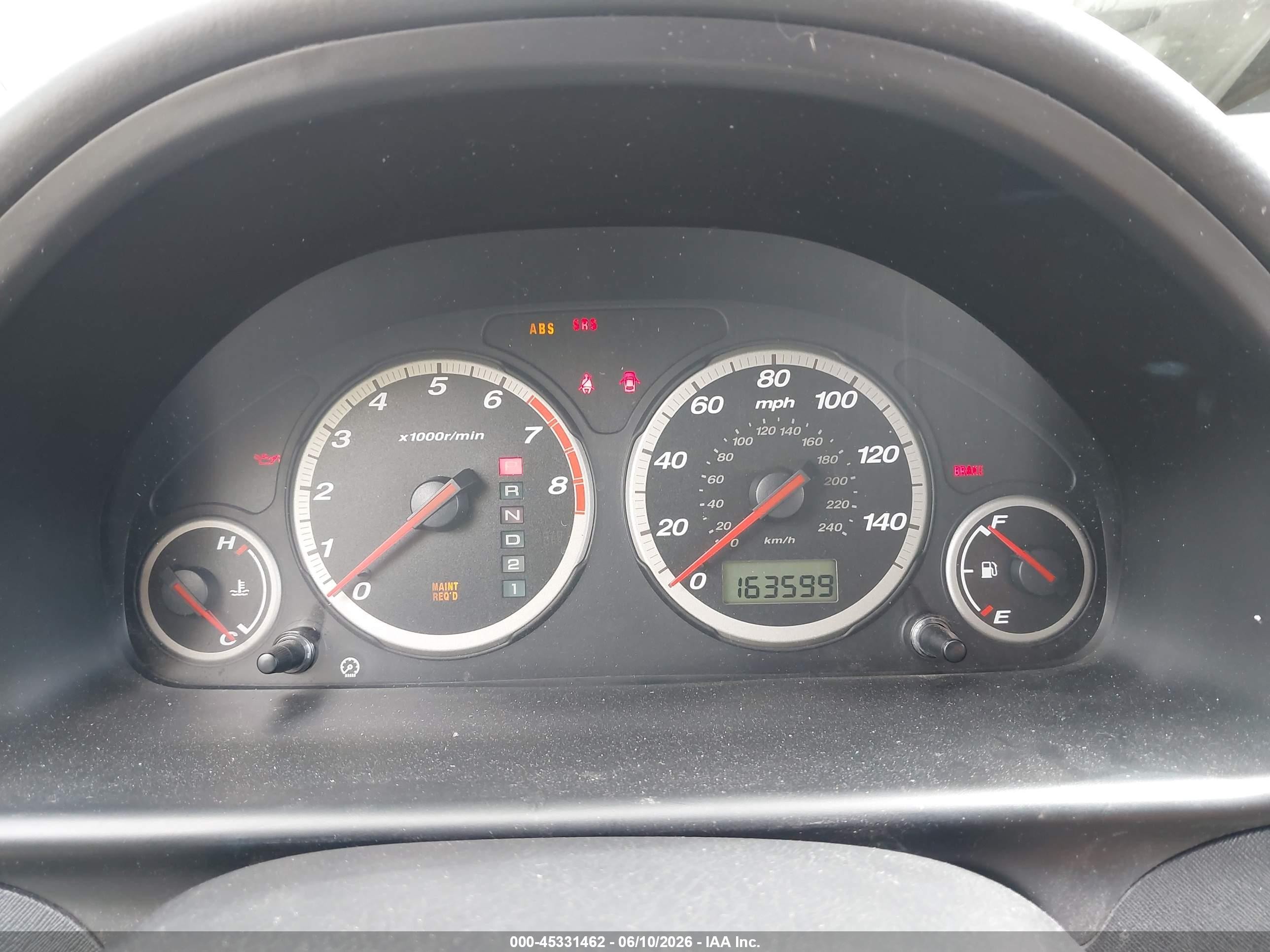 2003 Honda Cr-v Ex White vin: JHLRD78863C016563