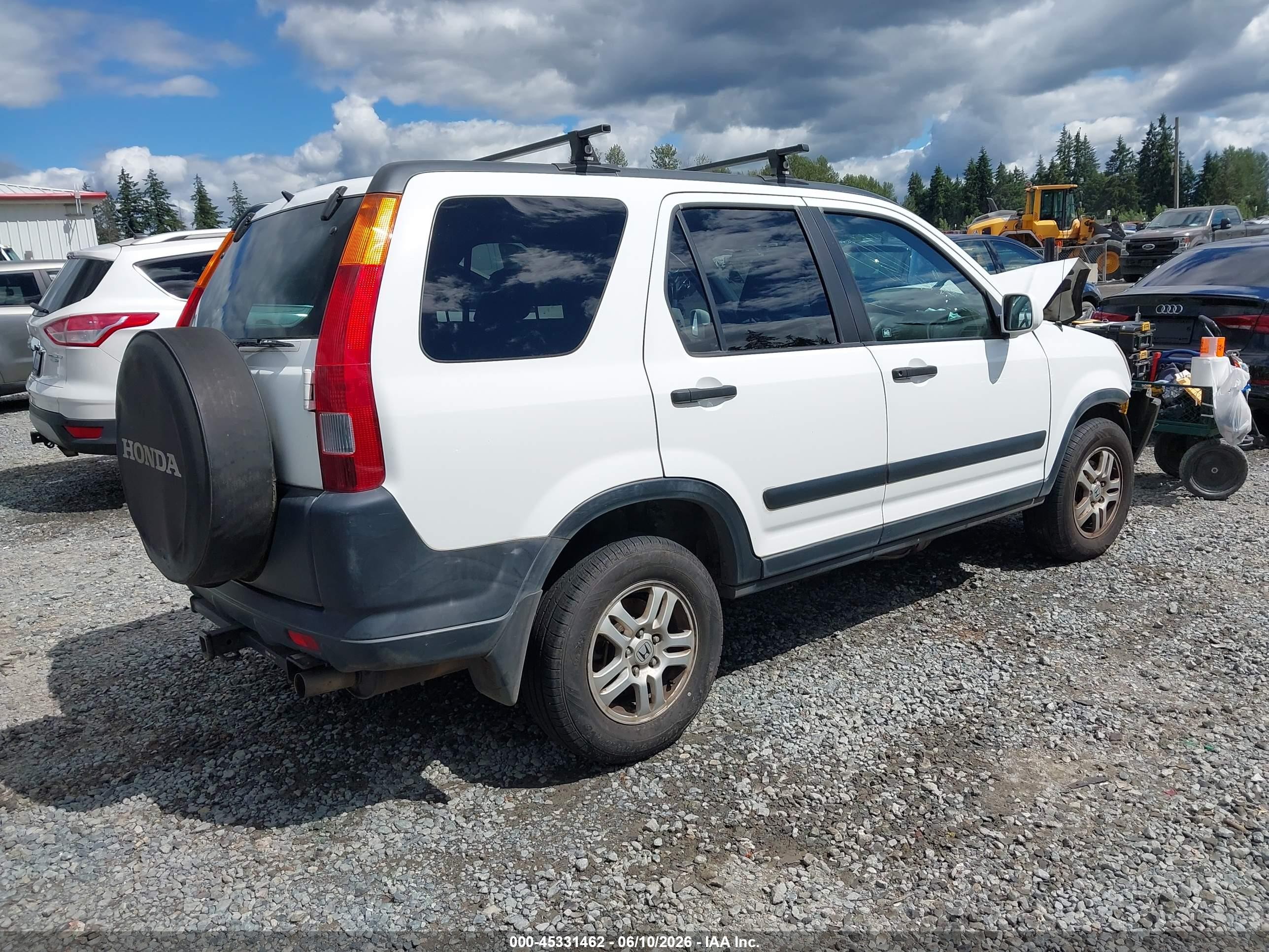 2003 Honda Cr-v Ex White vin: JHLRD78863C016563