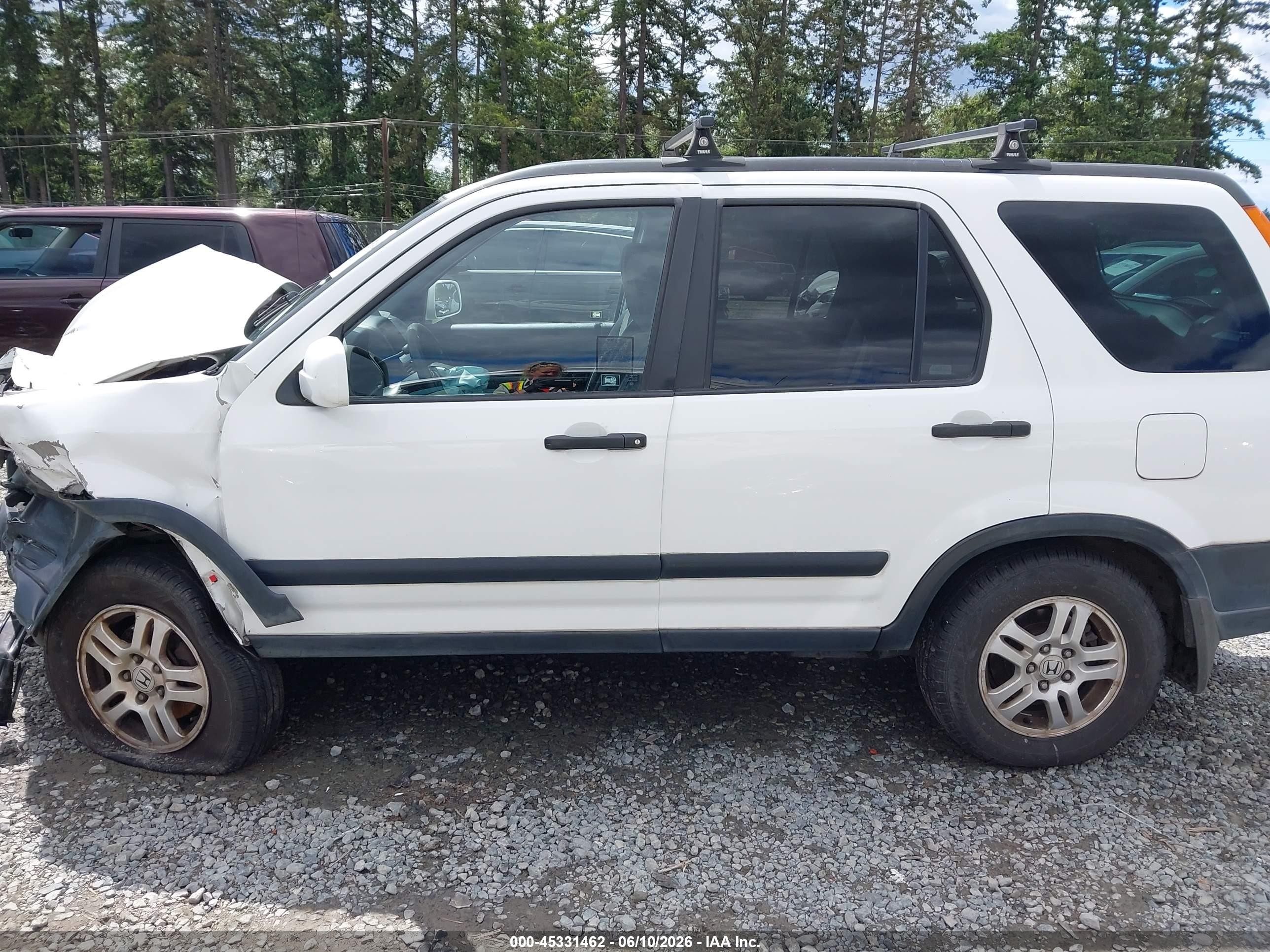 2003 Honda Cr-v Ex White vin: JHLRD78863C016563