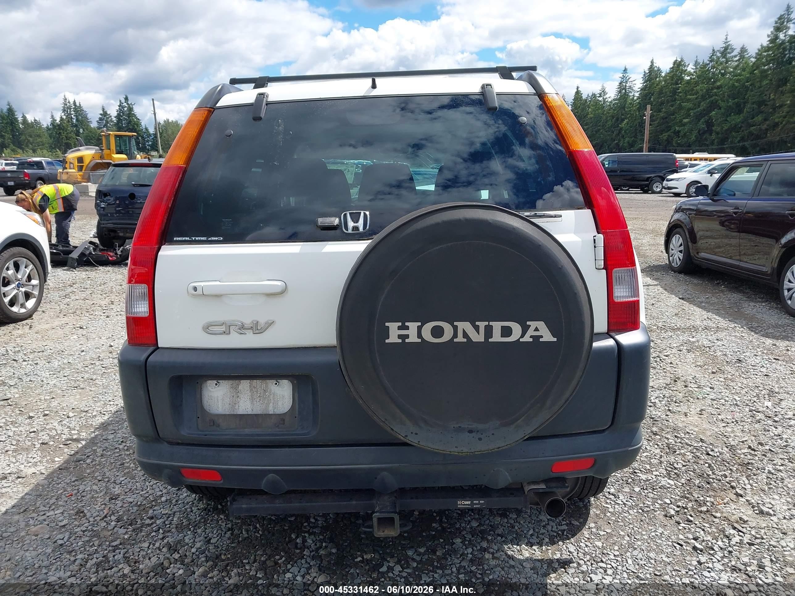 2003 Honda Cr-v Ex White vin: JHLRD78863C016563
