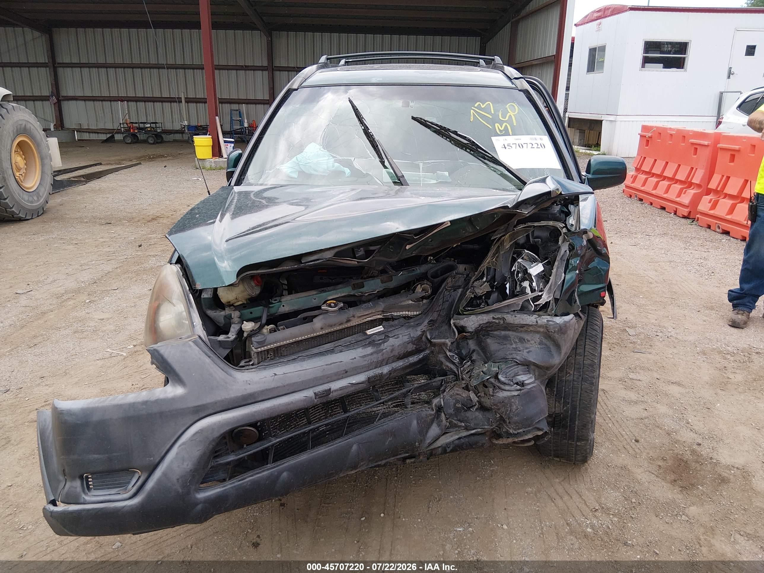 2003 Honda Cr-v Ex Green vin: JHLRD78863C020550