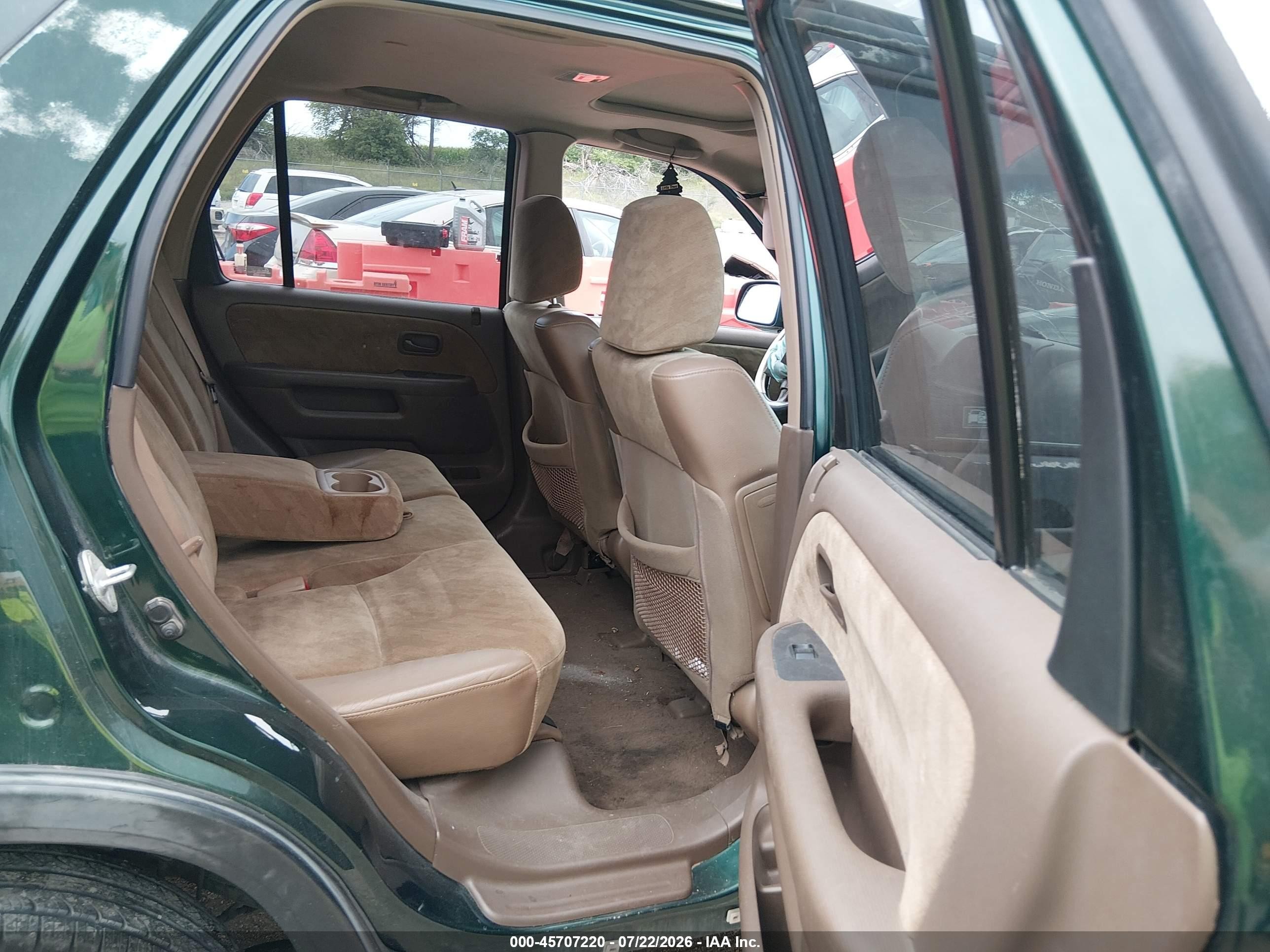 2003 Honda Cr-v Ex Green vin: JHLRD78863C020550