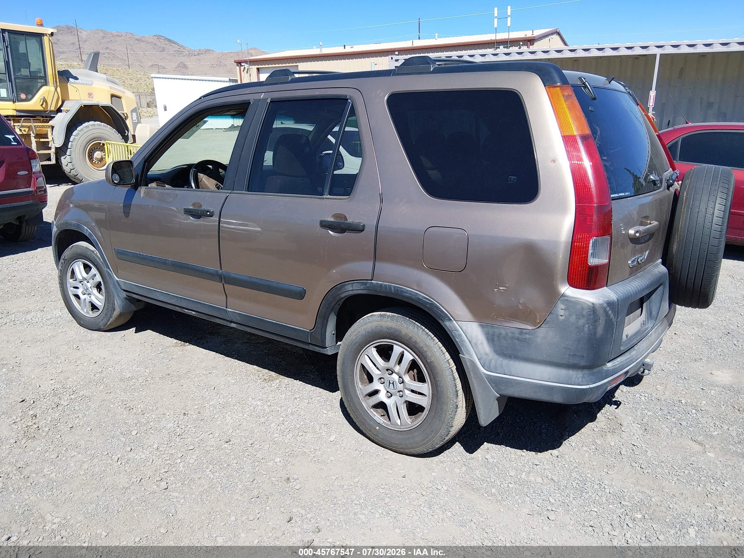 2003 Honda Cr-v Ex Brown vin: JHLRD78863C022797