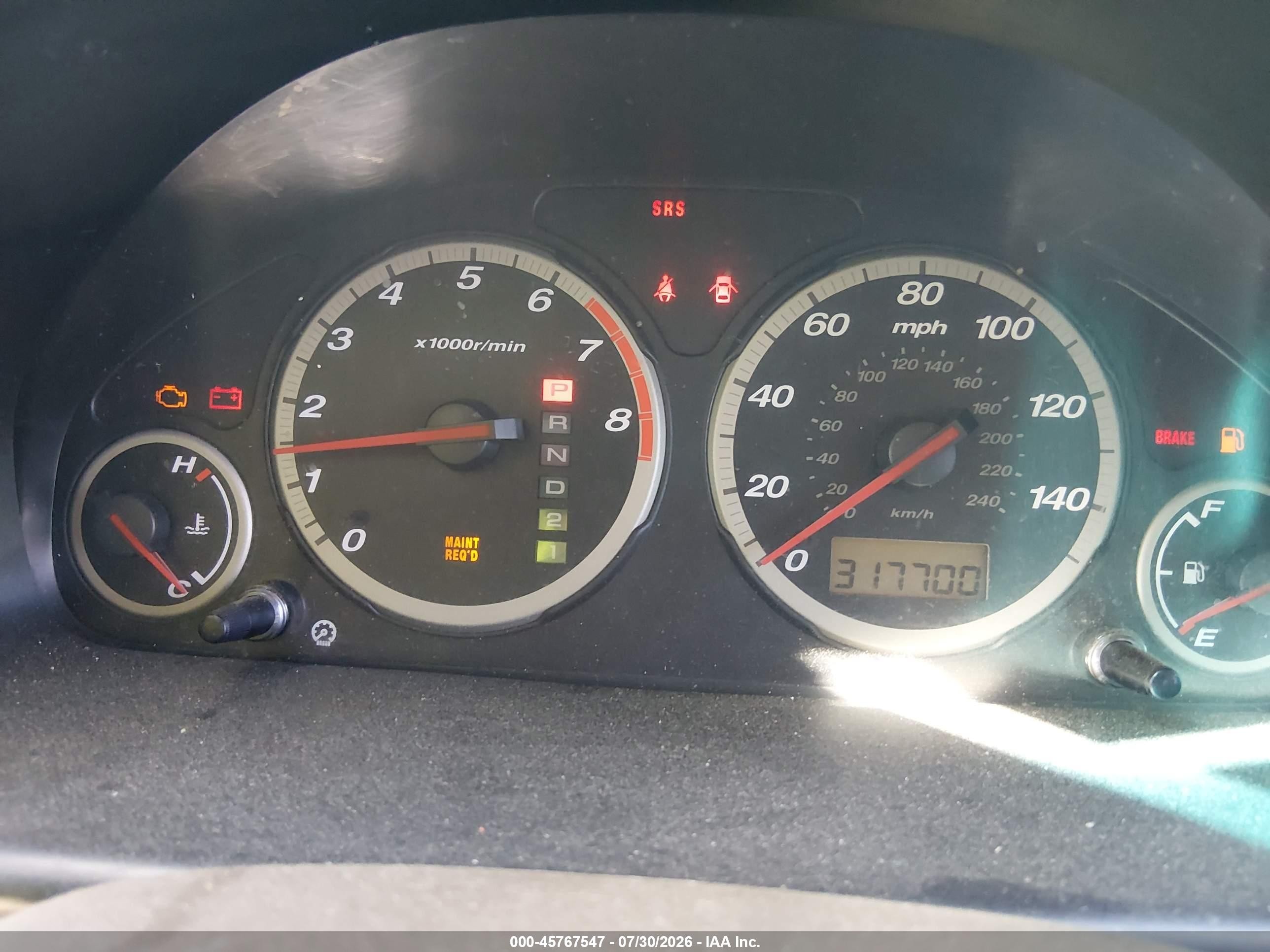 2003 Honda Cr-v Ex Brown vin: JHLRD78863C022797