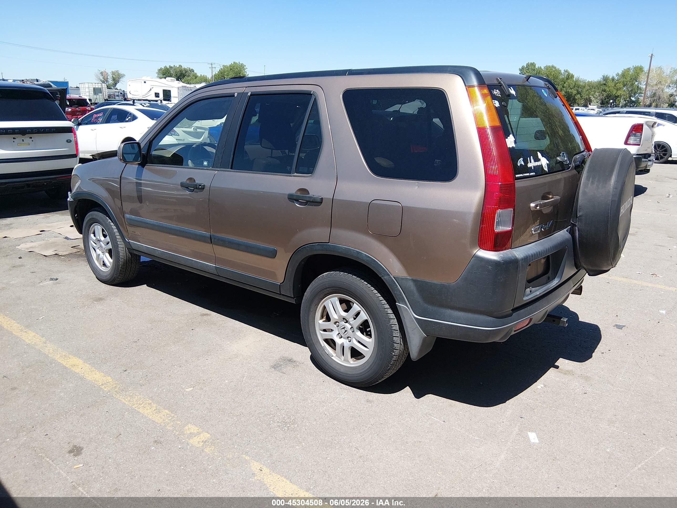 2003 Honda Cr-v Ex Beige vin: JHLRD78863C035940