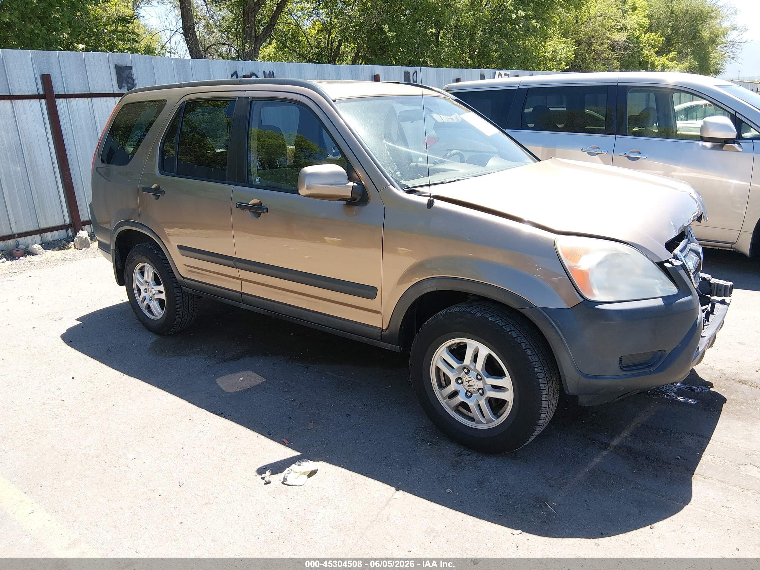 2003 Honda Cr-v Ex Beige vin: JHLRD78863C035940