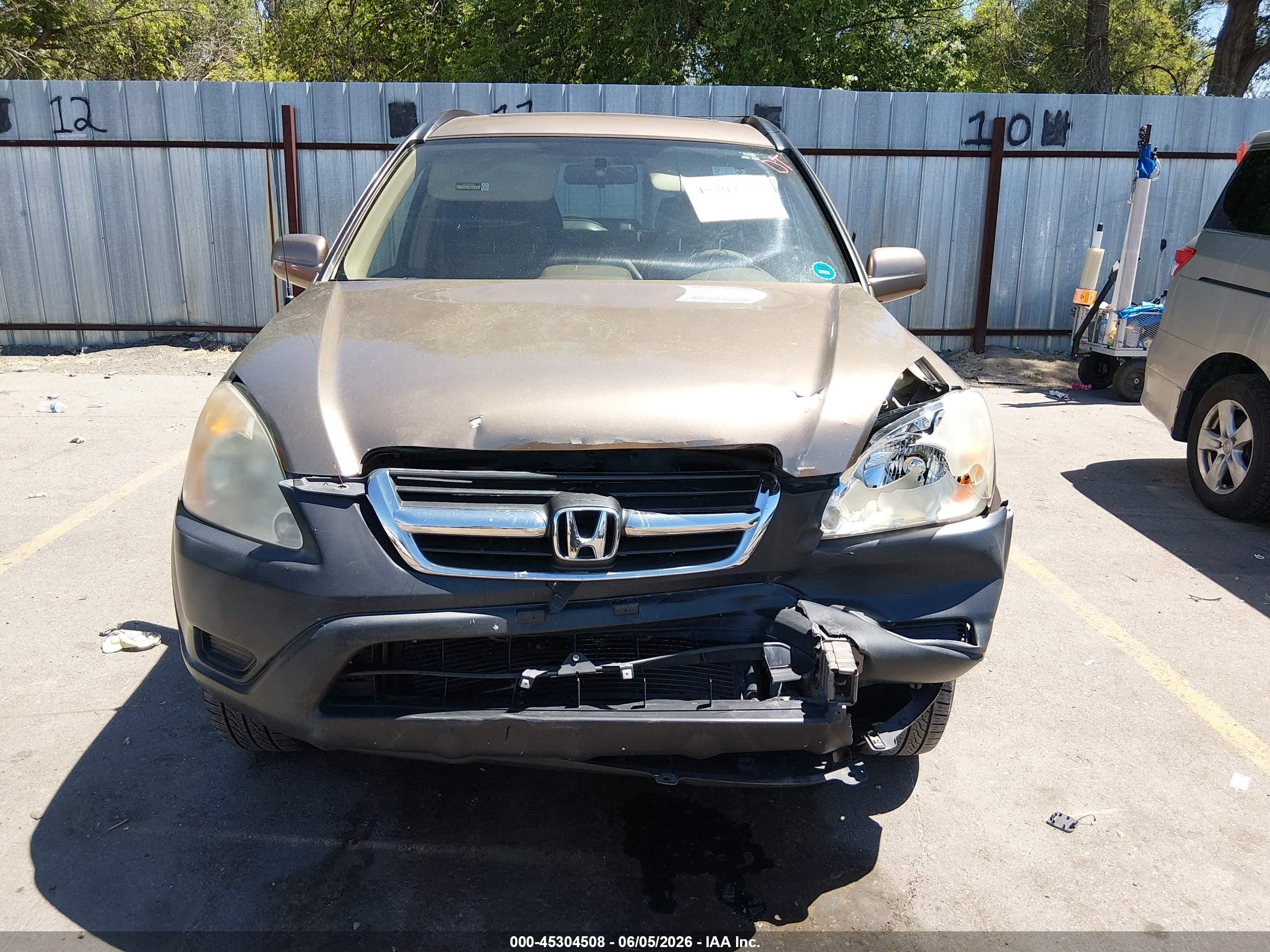 2003 Honda Cr-v Ex Beige vin: JHLRD78863C035940