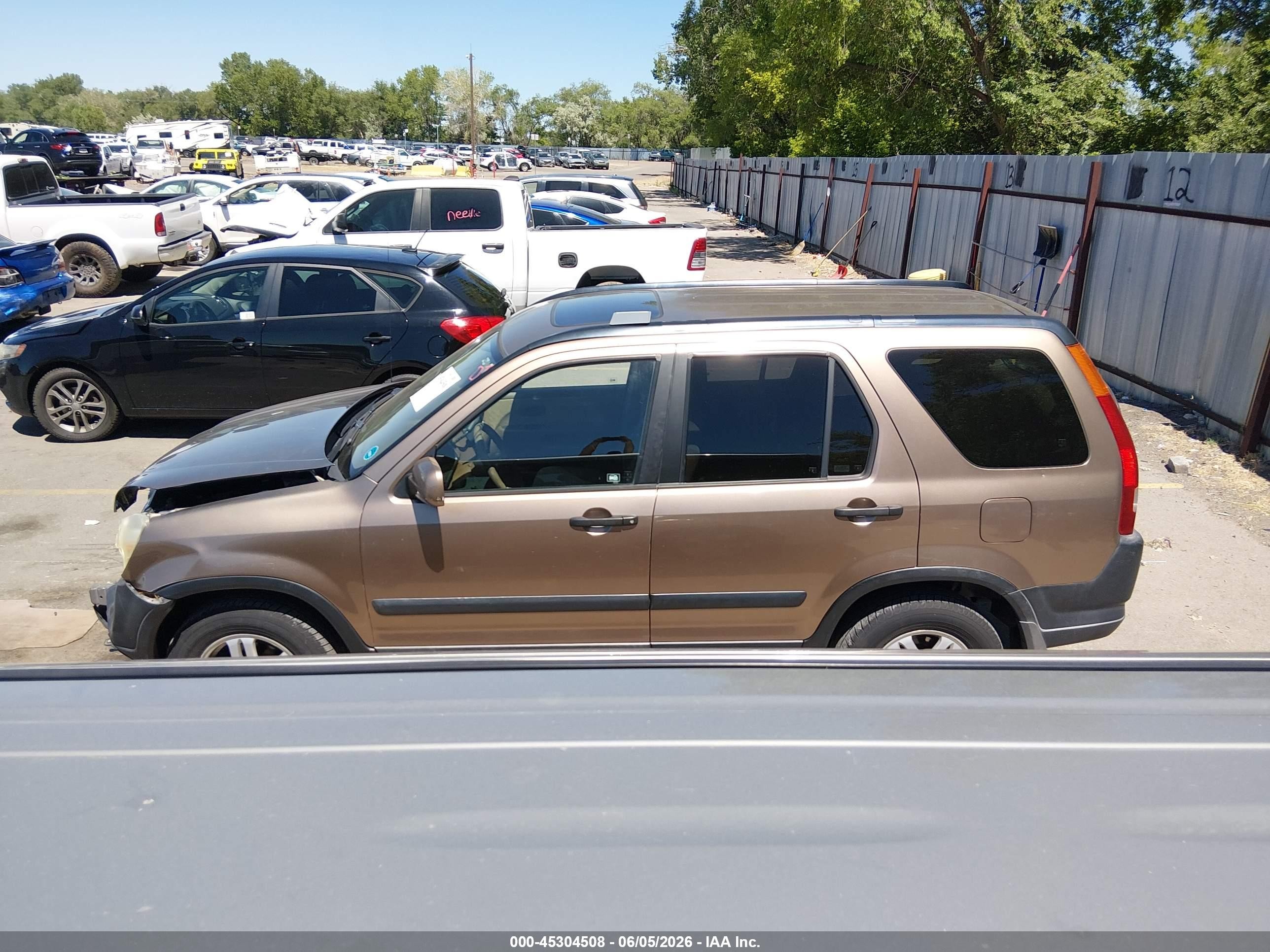 2003 Honda Cr-v Ex Beige vin: JHLRD78863C035940