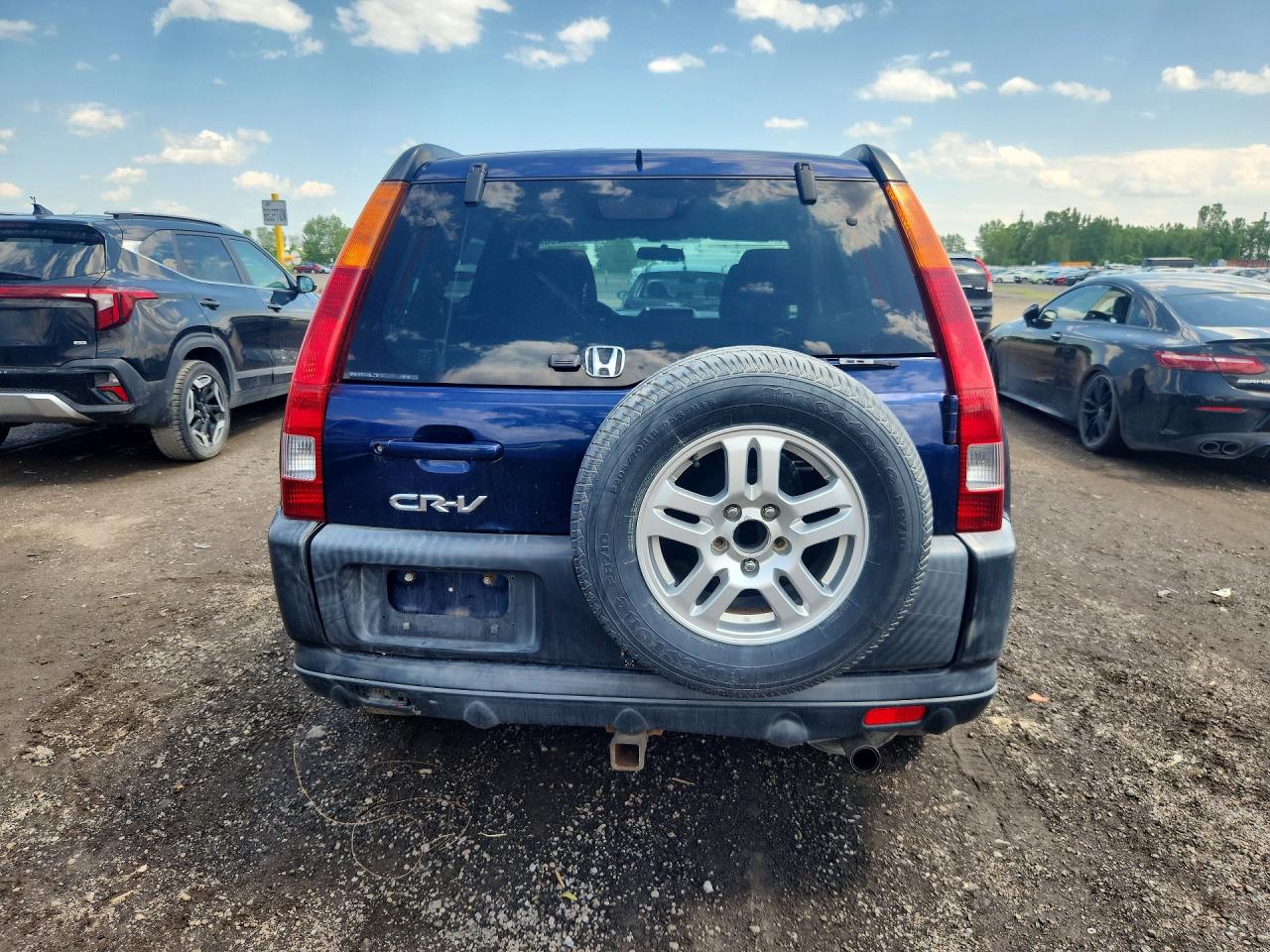 2003 Honda Cr-v Ex Blue vin: JHLRD78863C816151